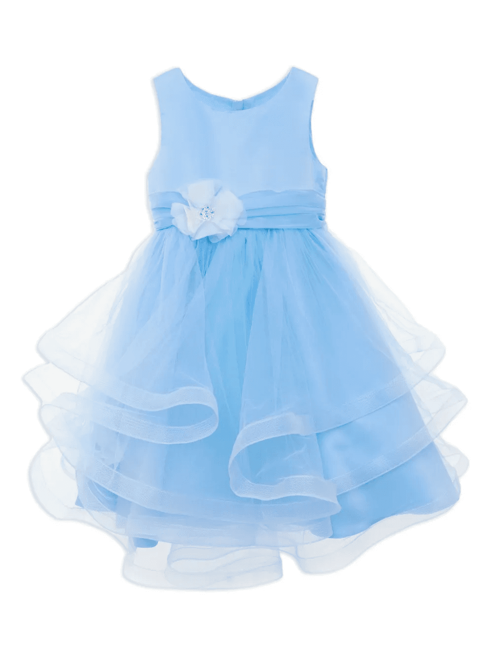 floral-appliqué dress - Image 1