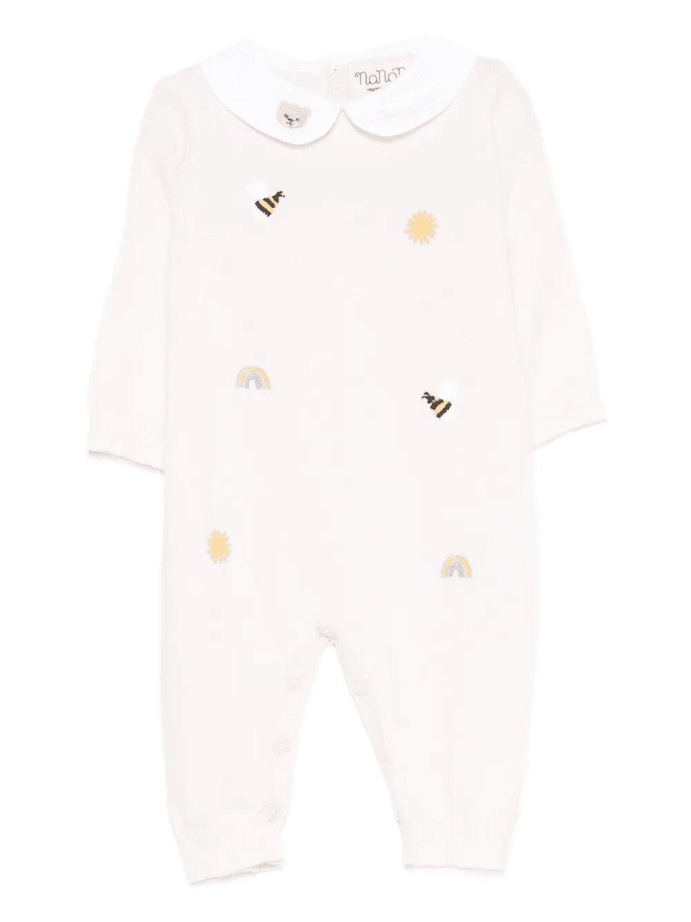 embroidered collared romper - Image 1