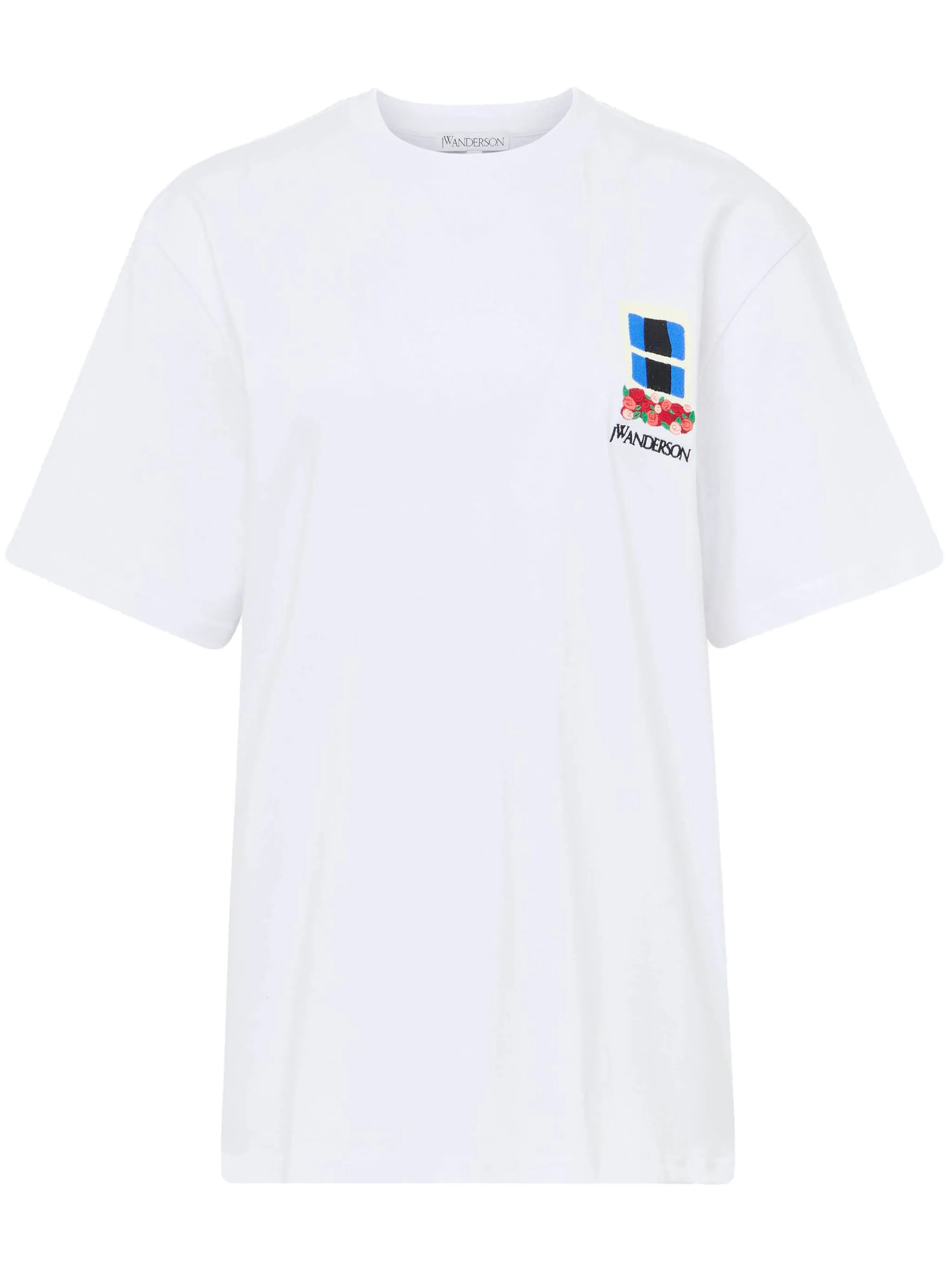 window-embroidered T-shirt - Image 1