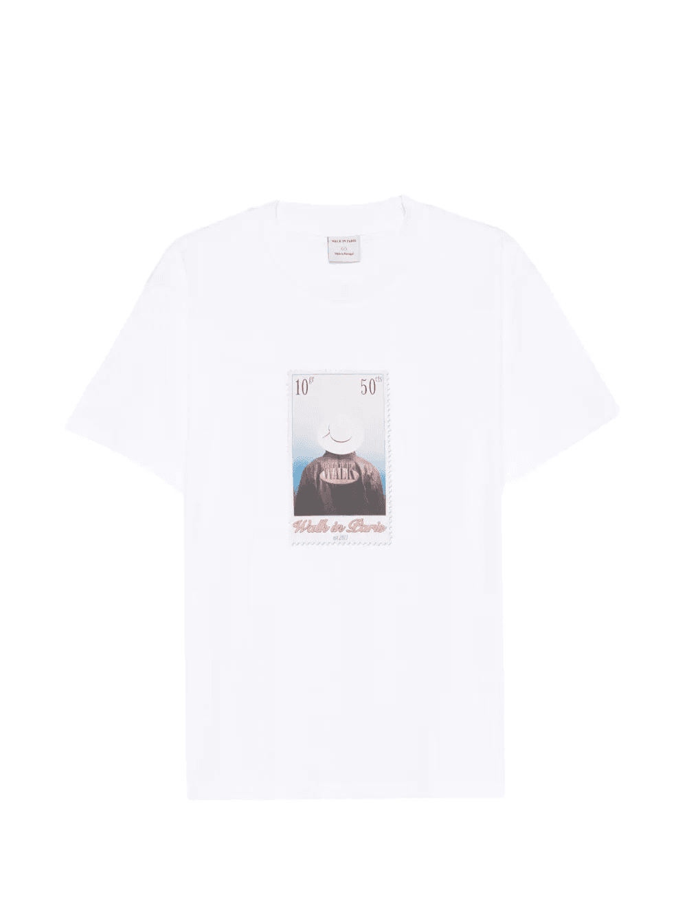 "Lether Jacket" stamp cotton T-shirt - Image 1