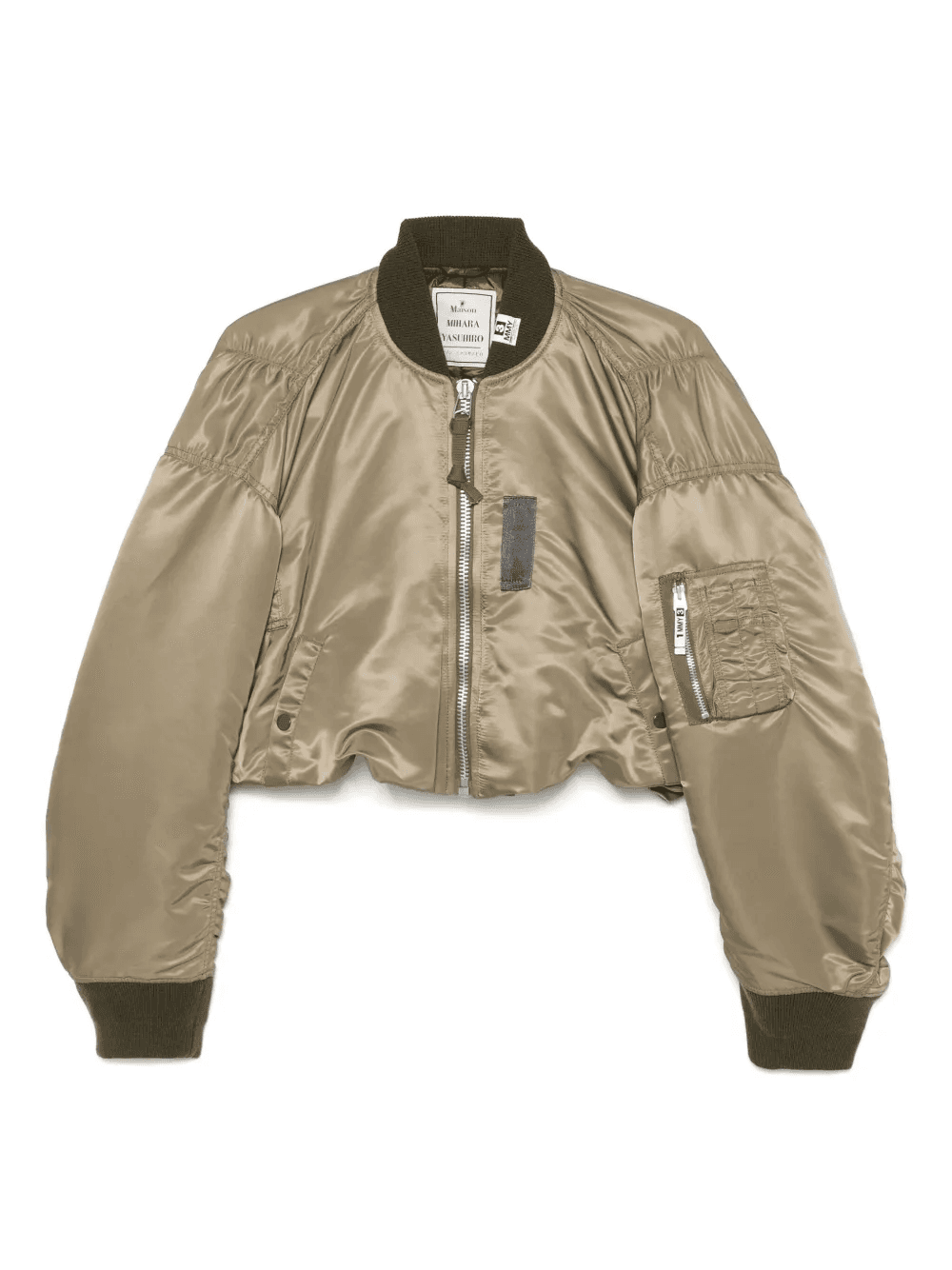 cropped bomber jacket - Image 1