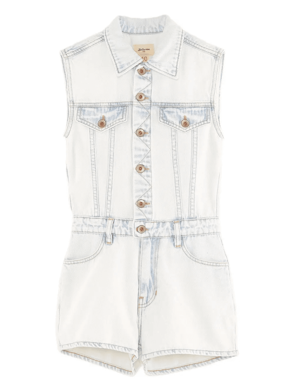 sleeveless button-fastening jumpsuit - Image 1