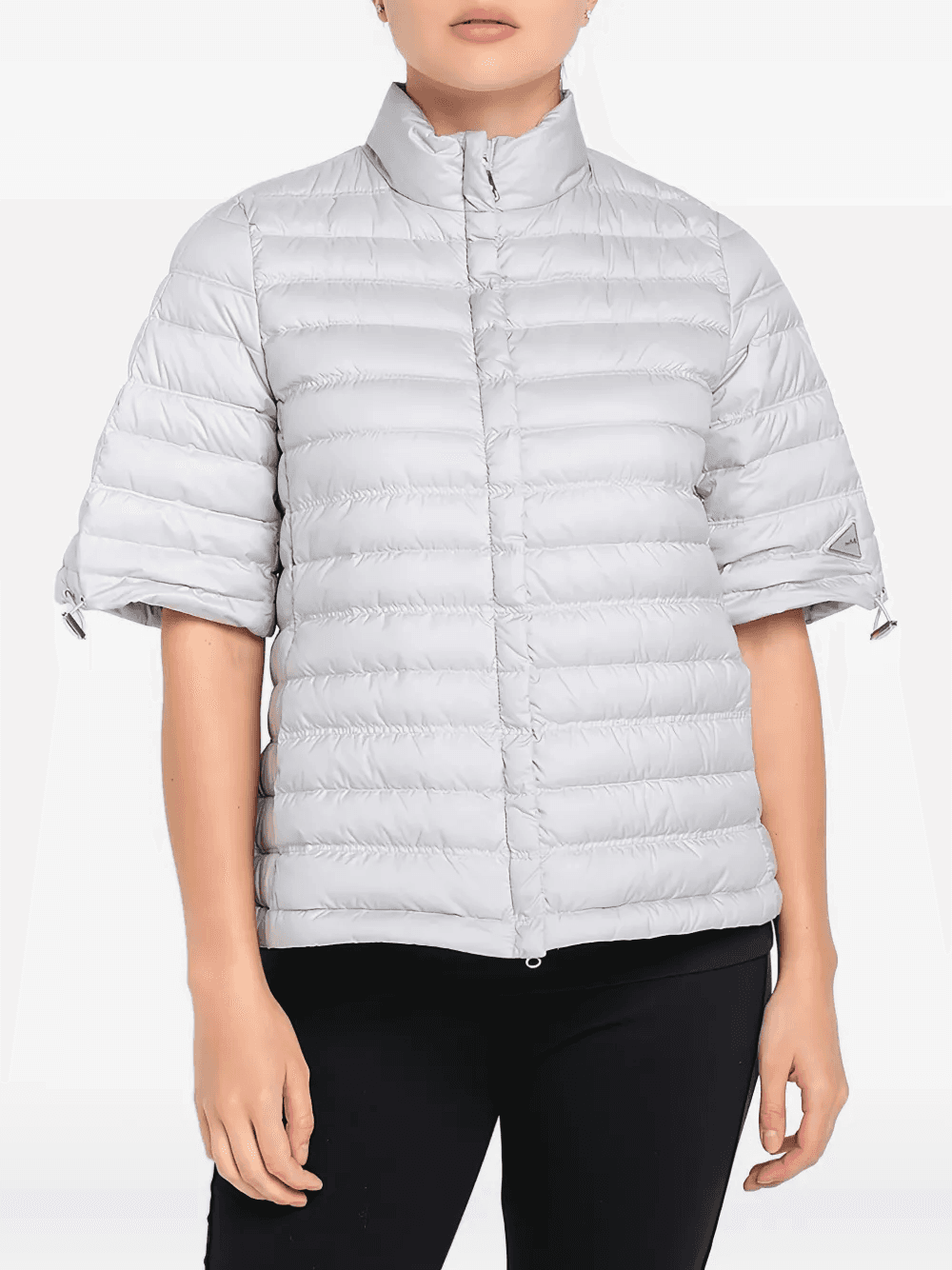 short-sleeve quilted jacket - Image 1
