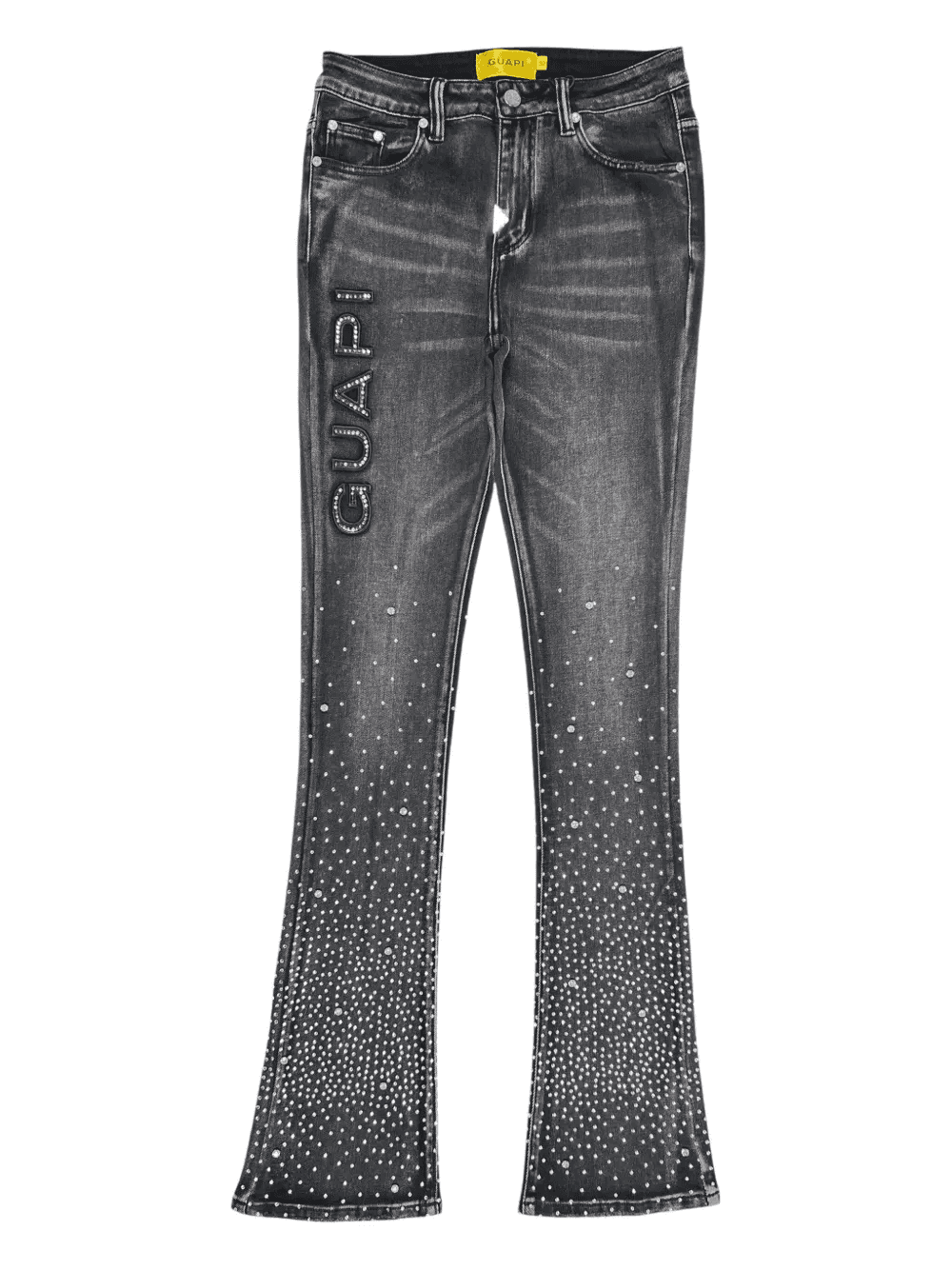 crystal-embellished jeans - Image 1