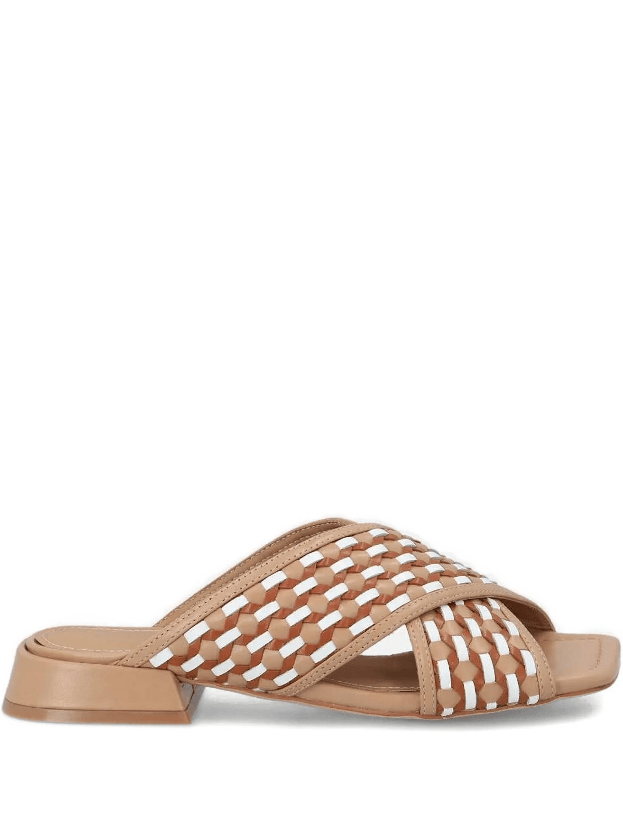 woven crossover sandals - Image 1