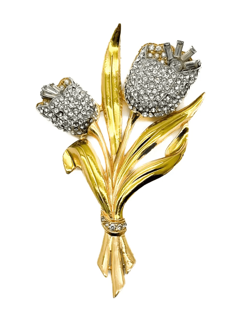 1940s Coro Floral brooch - Image 1