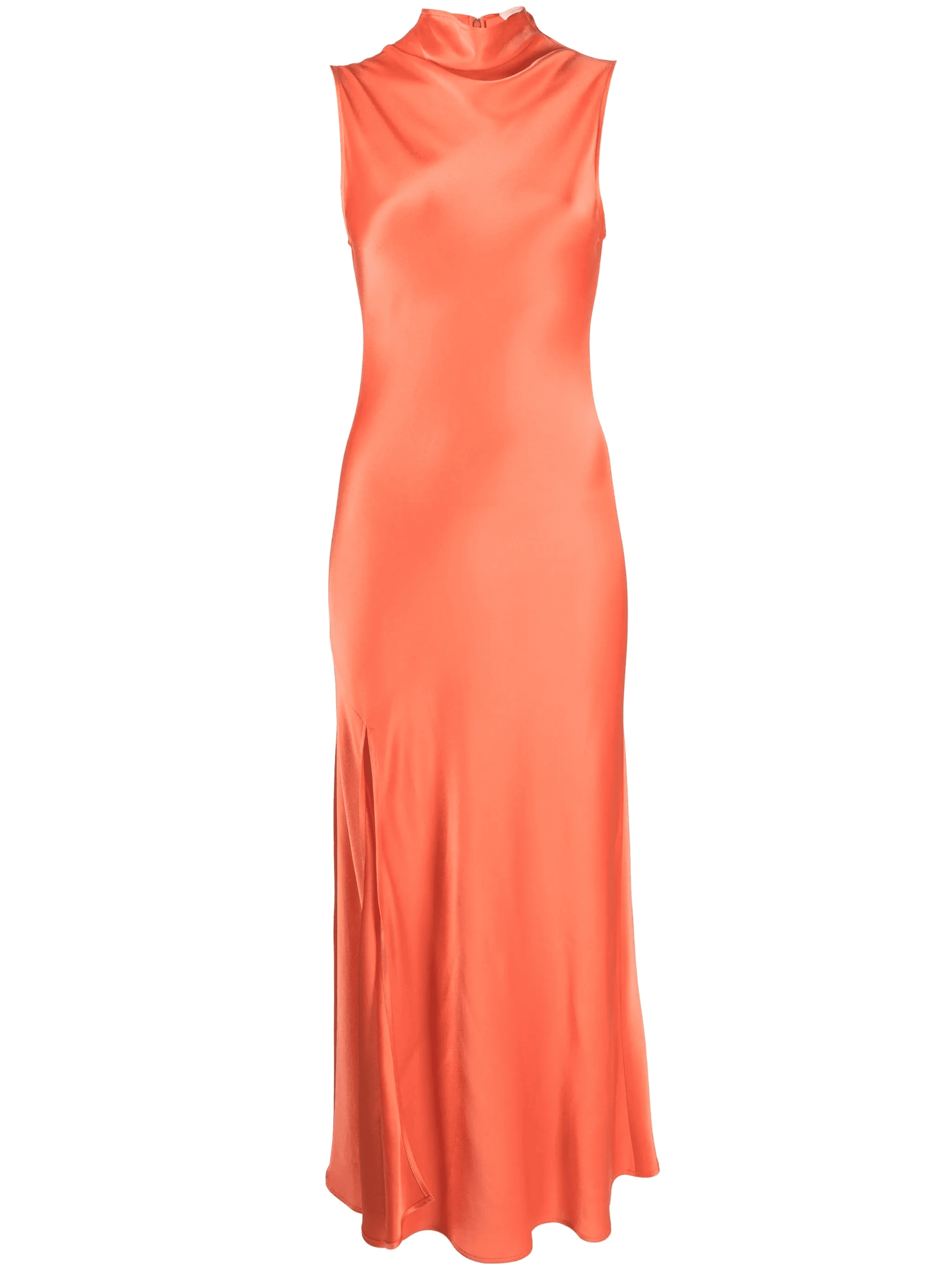 draped satin maxi dress - Image 1