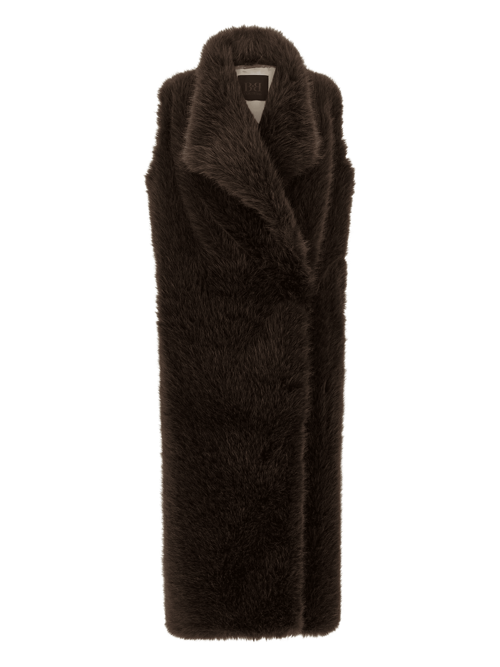 collared sleeveless coat - Image 1