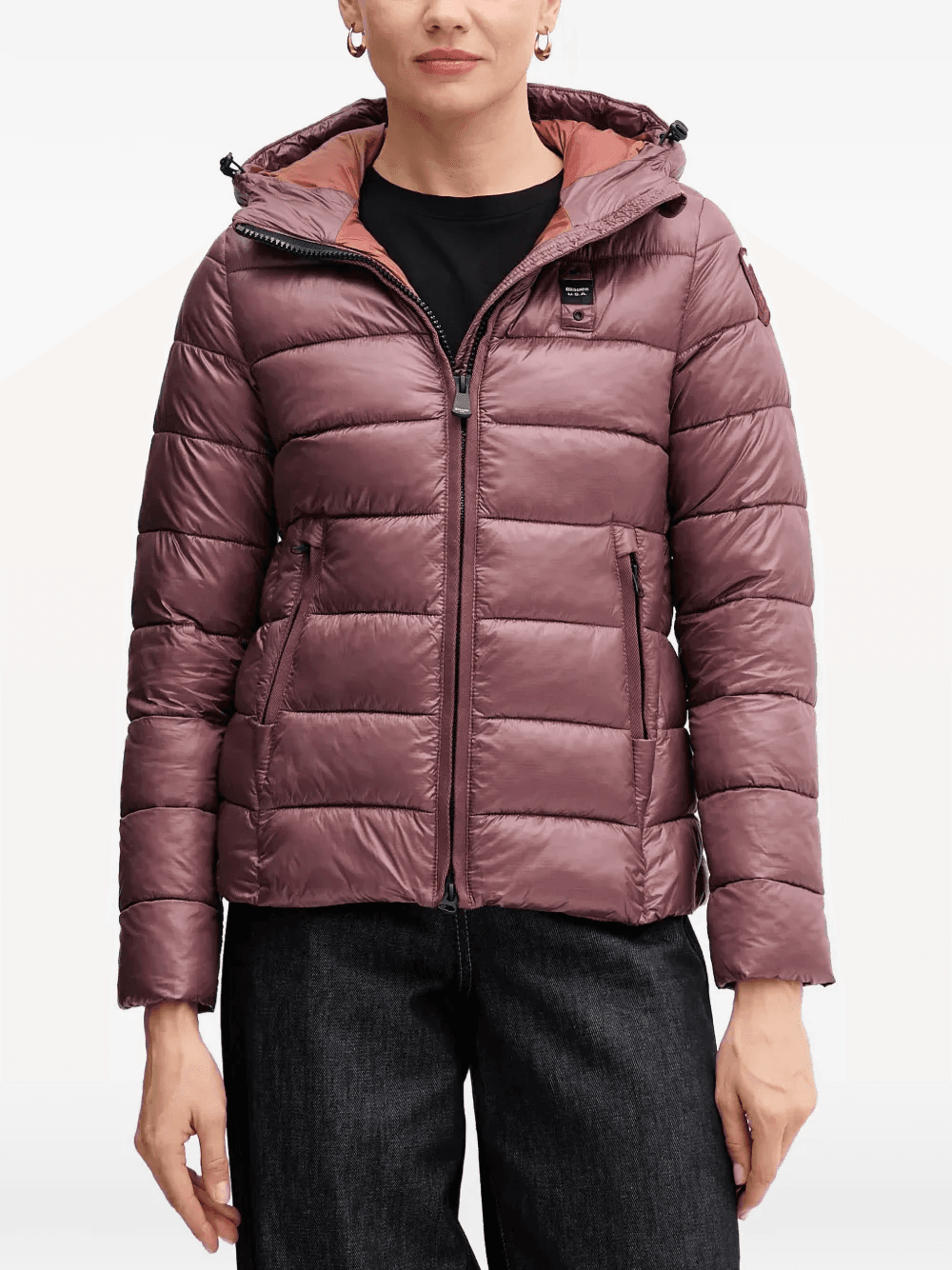 hooded quilted jacket - Image 1