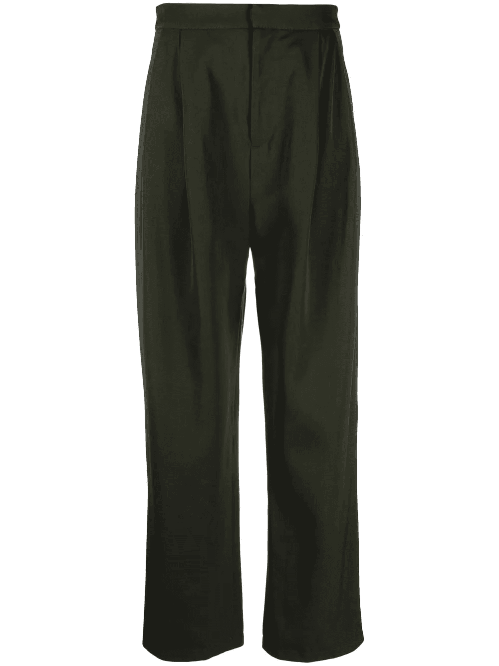 pleated high-rise trousers - Image 1