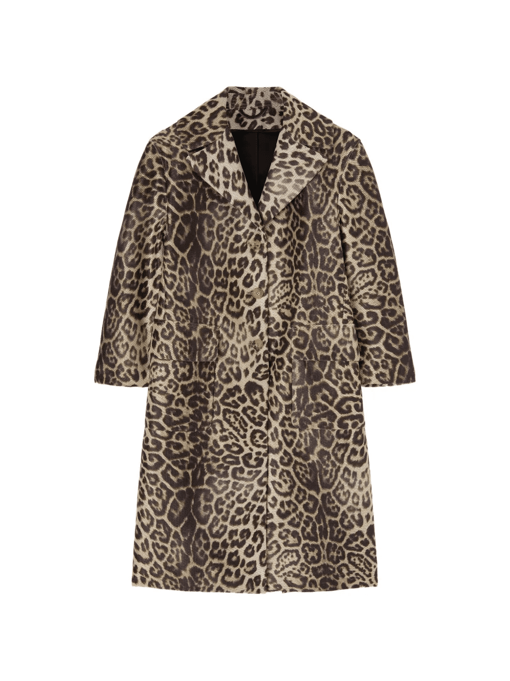leopard-print coat - Image 1