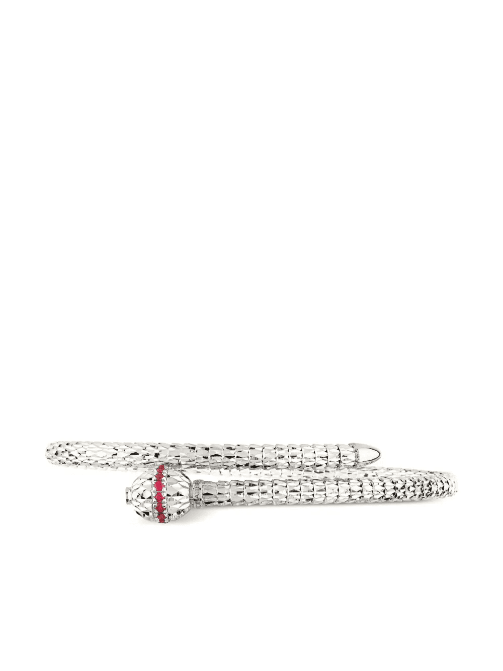 18kt white gold Ophidia ruby bangle - Image 1