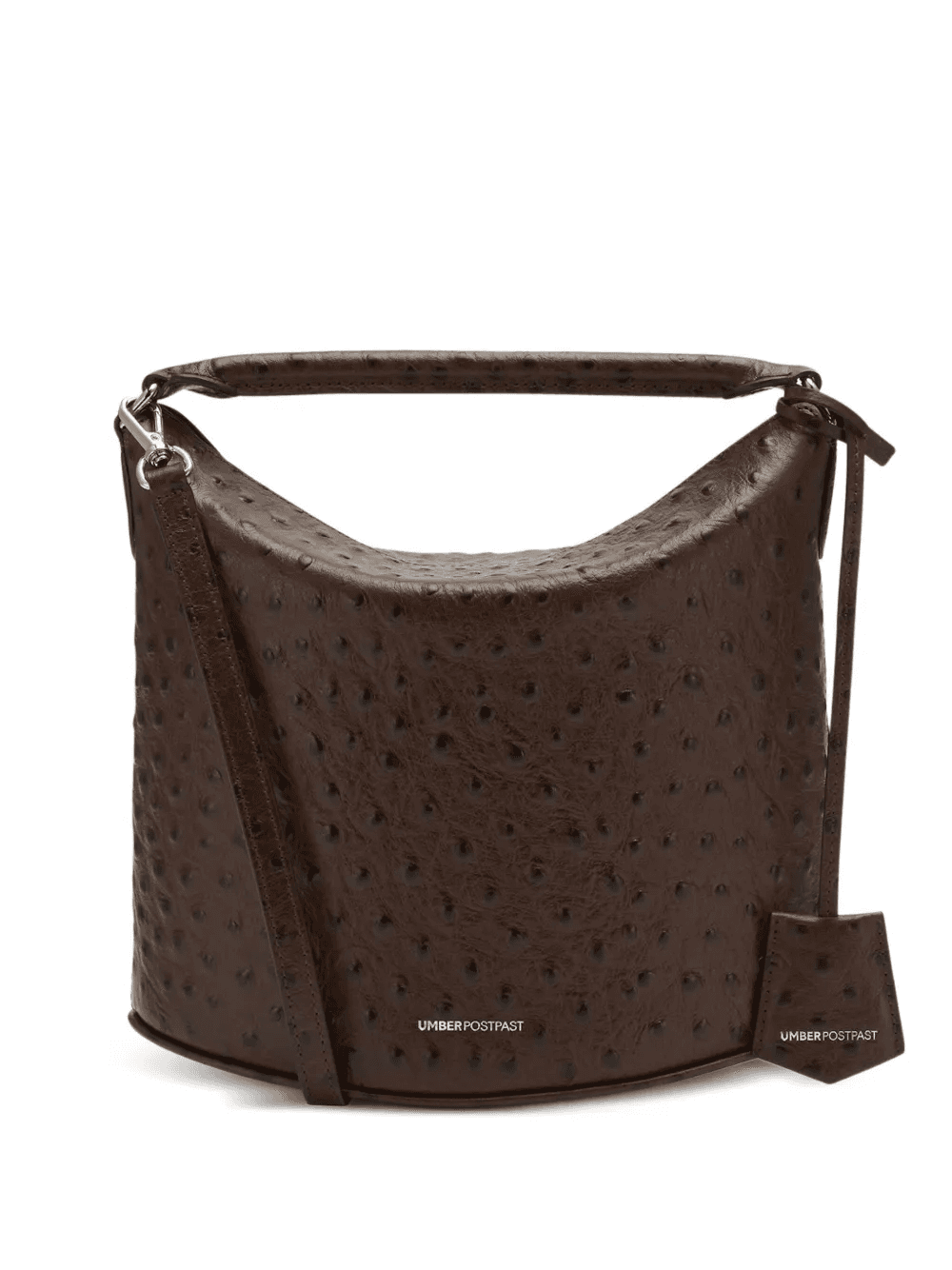 ostrich-effect leather tote bag - Image 1