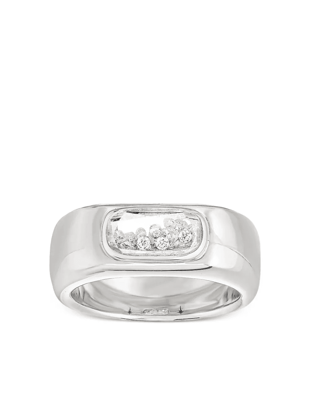 18K white gold Dalila diamond and sapphire ring - Image 1