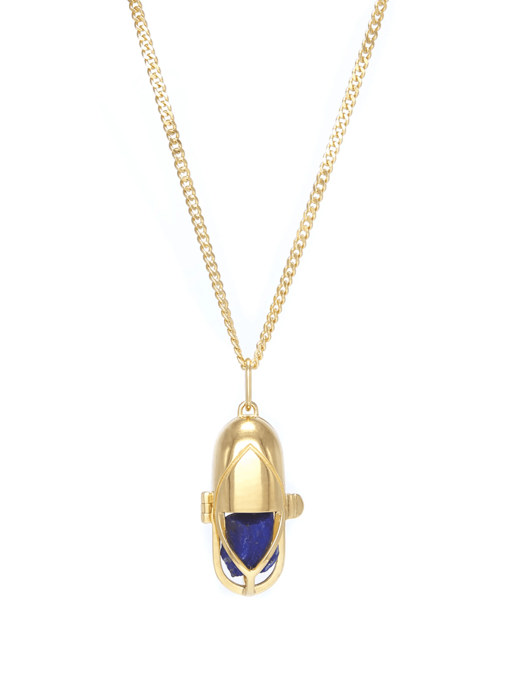 capsule crystal pendant necklace - Image 1