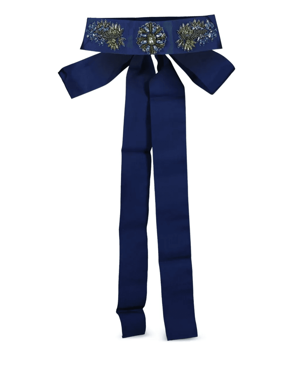 ribbon-detail crystal-embellished belt - Image 1