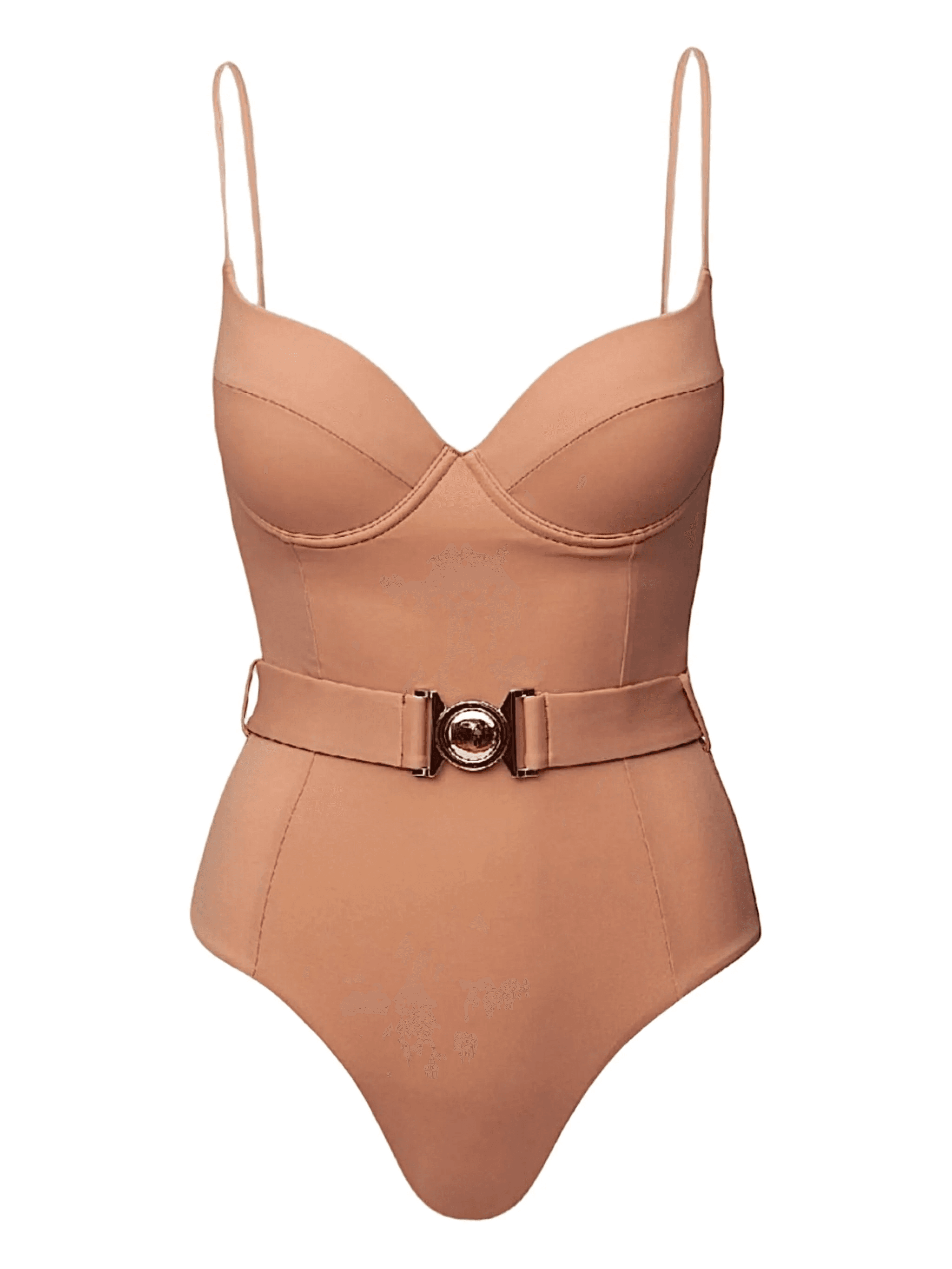 belted underwired swimsuit - Image 1