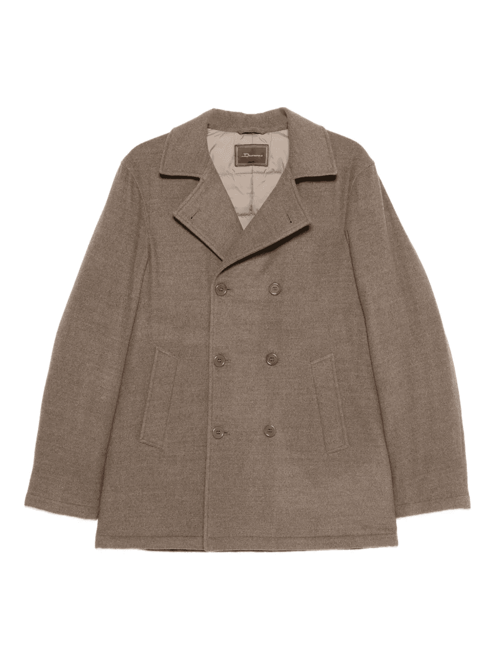 double-breasted cashmere coat - Image 1