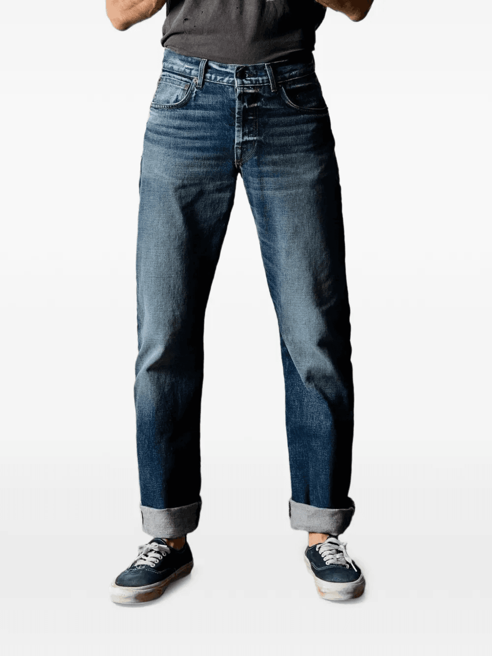Henry stone-washed selvage jeans - Image 1