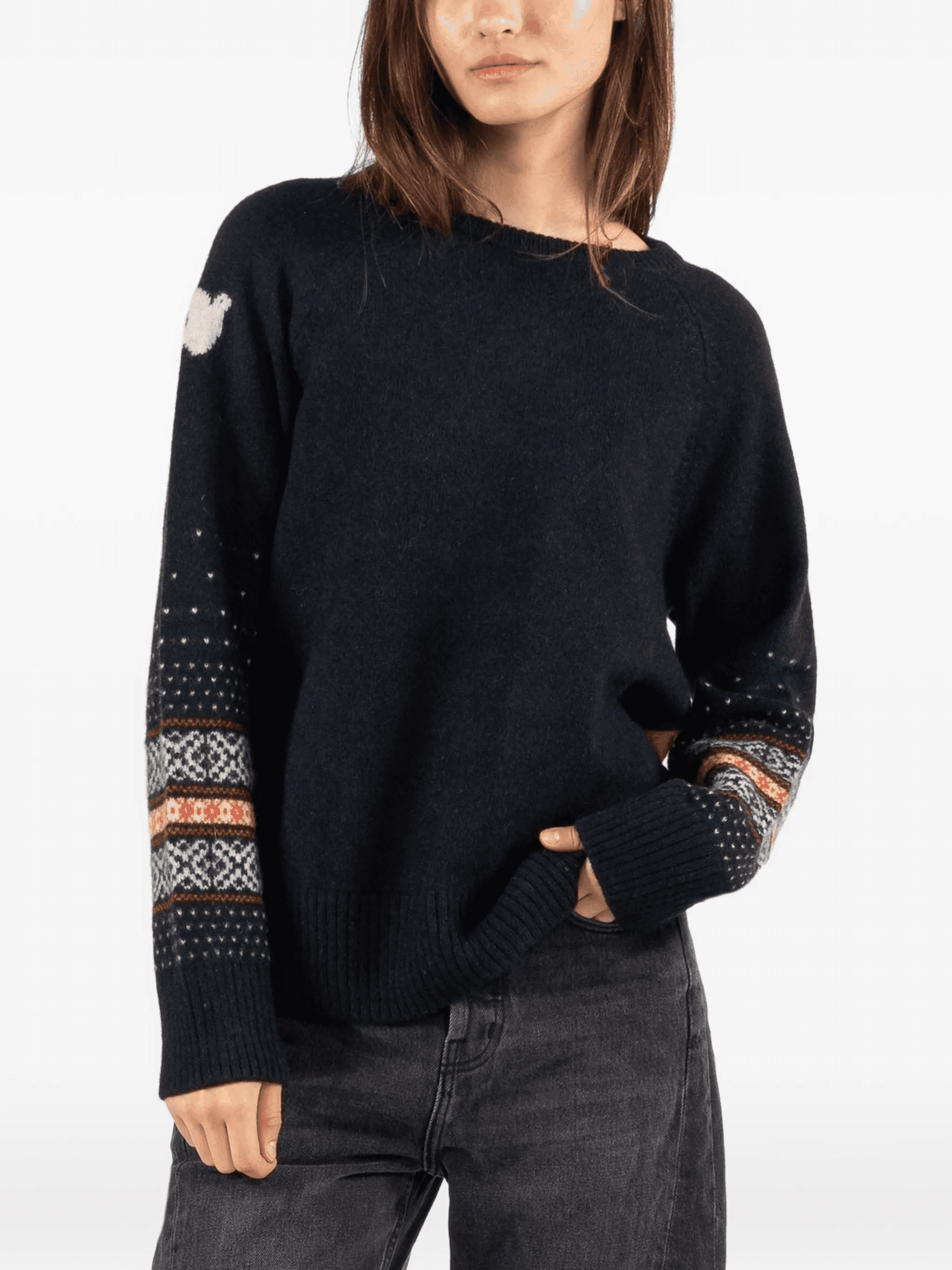 fair-isle crew-neck sweater - Image 1