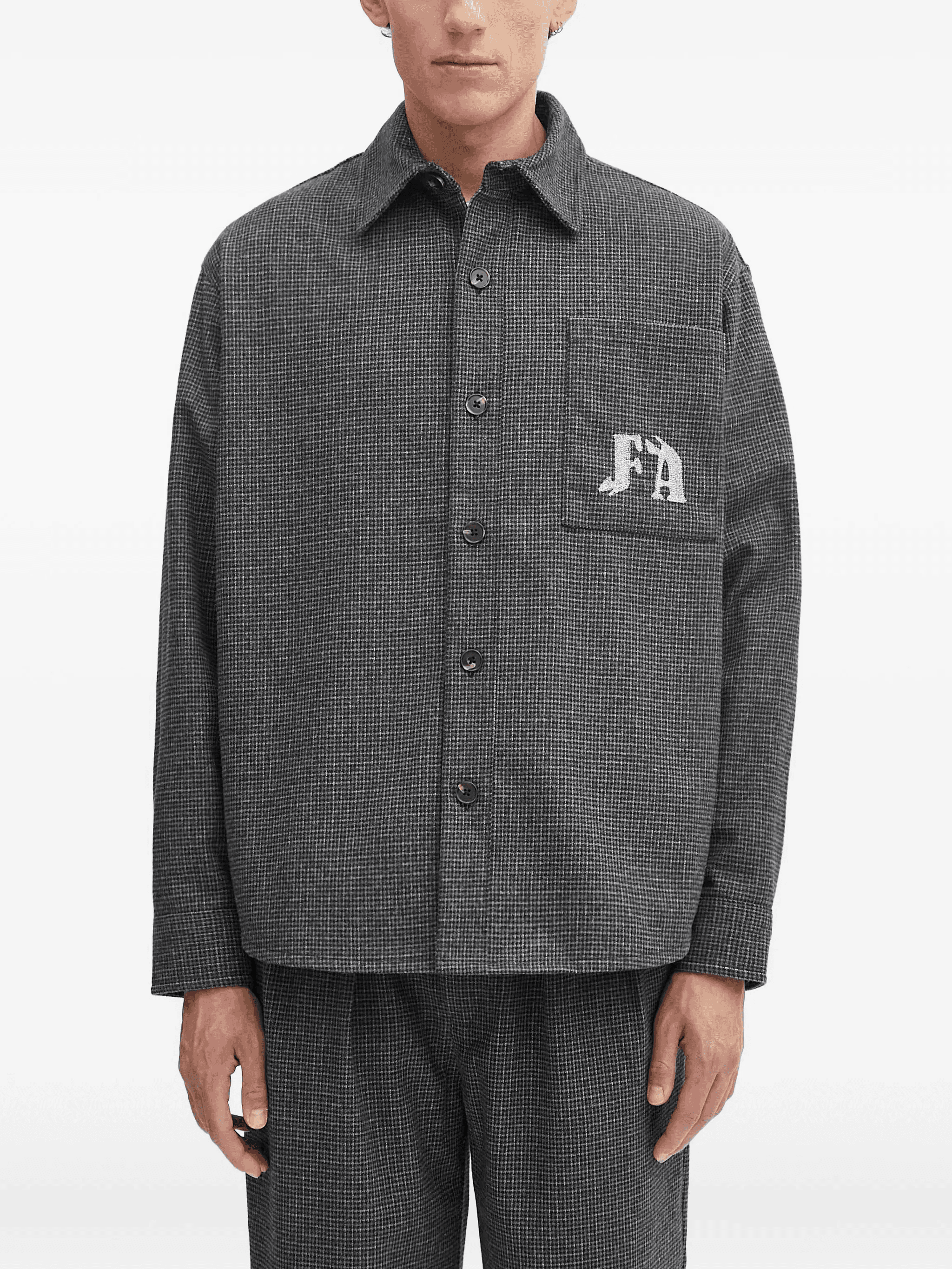 pocket button-up shirt - Image 1