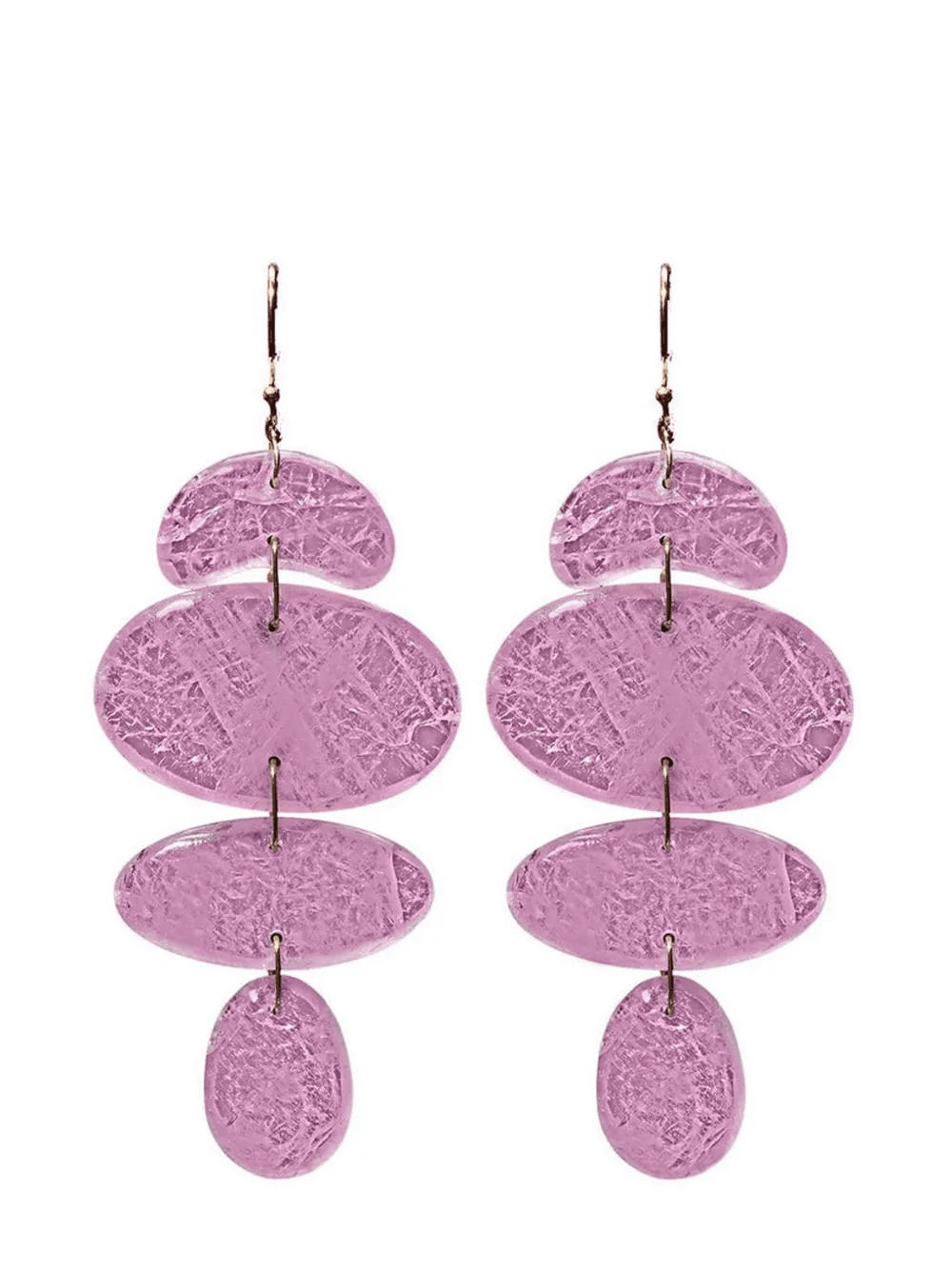 18kt yellow gold small Totem morganite earrings - Image 1