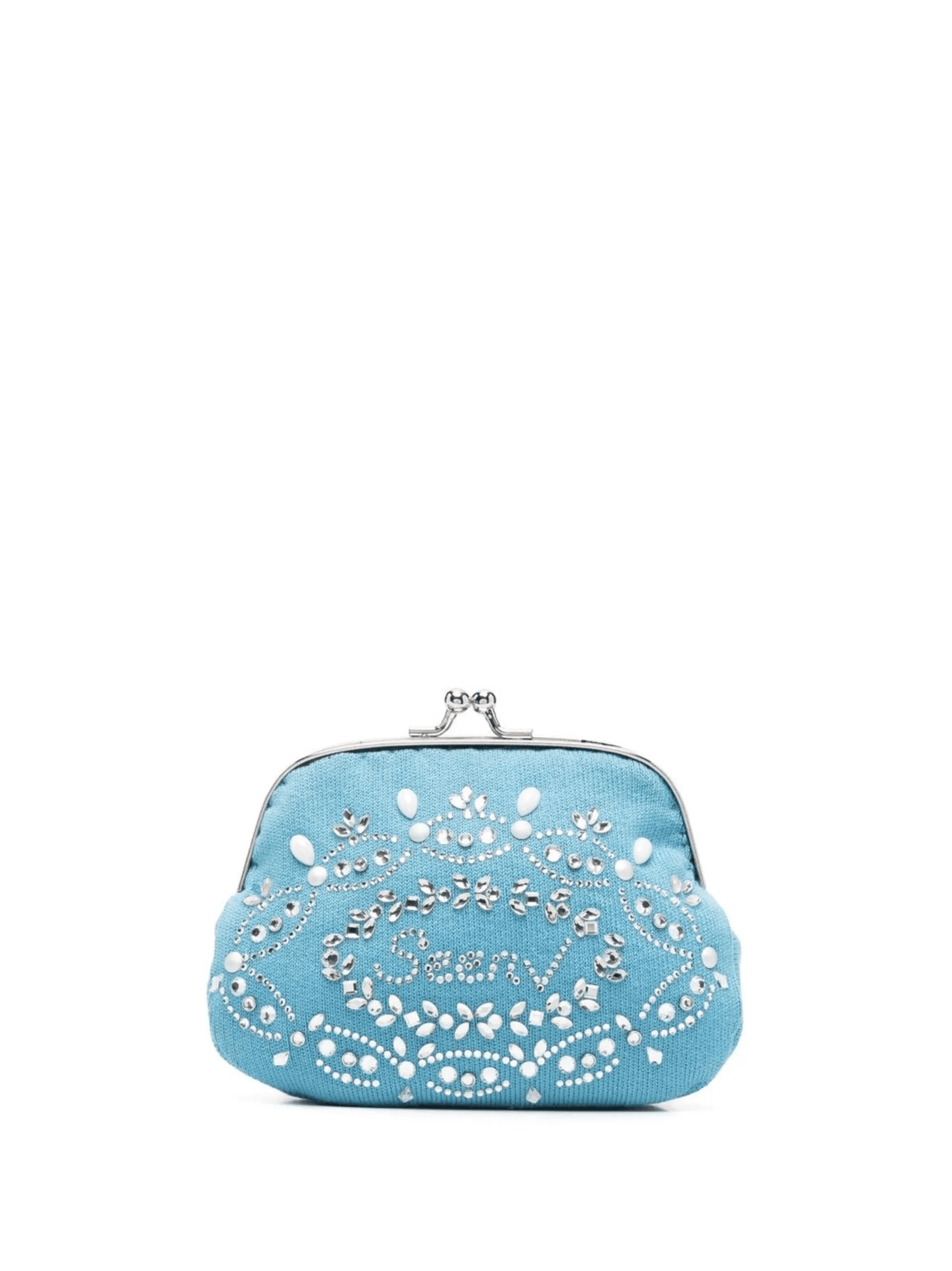 crystal-embellished twist-lock wallet - Image 1