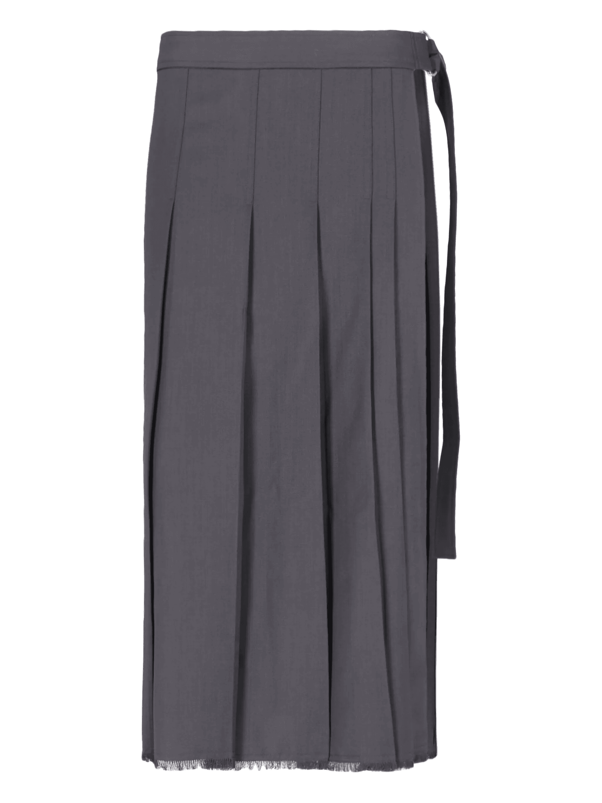 pleated fringed midi skirt - Image 1