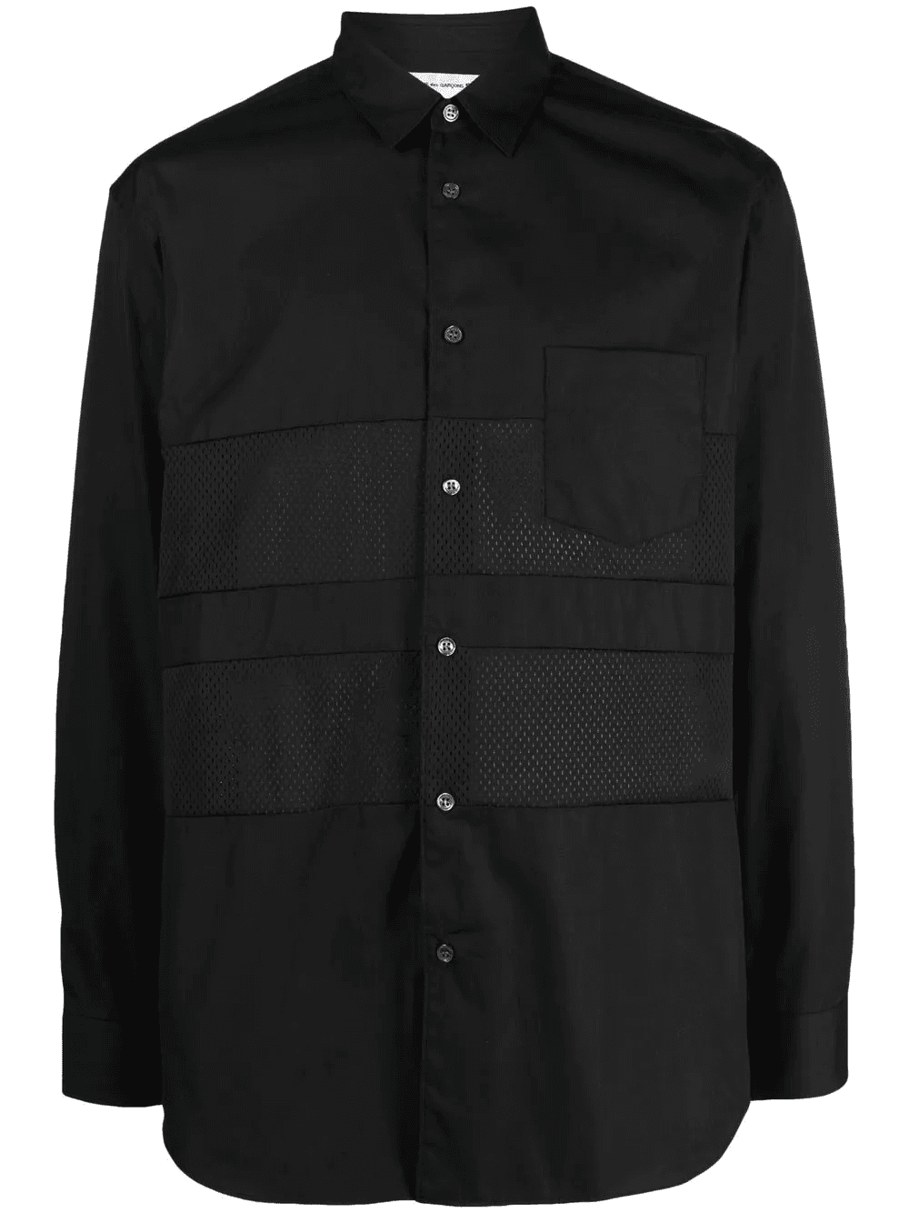 panelled long-sleeved shirt - Image 1