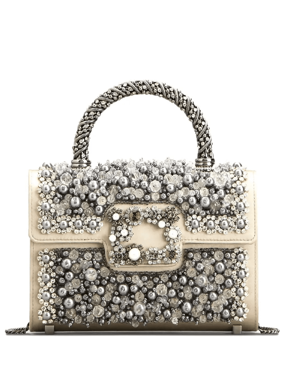 Jewel Efflorescence embellishment top-handle mini bag - Image 1