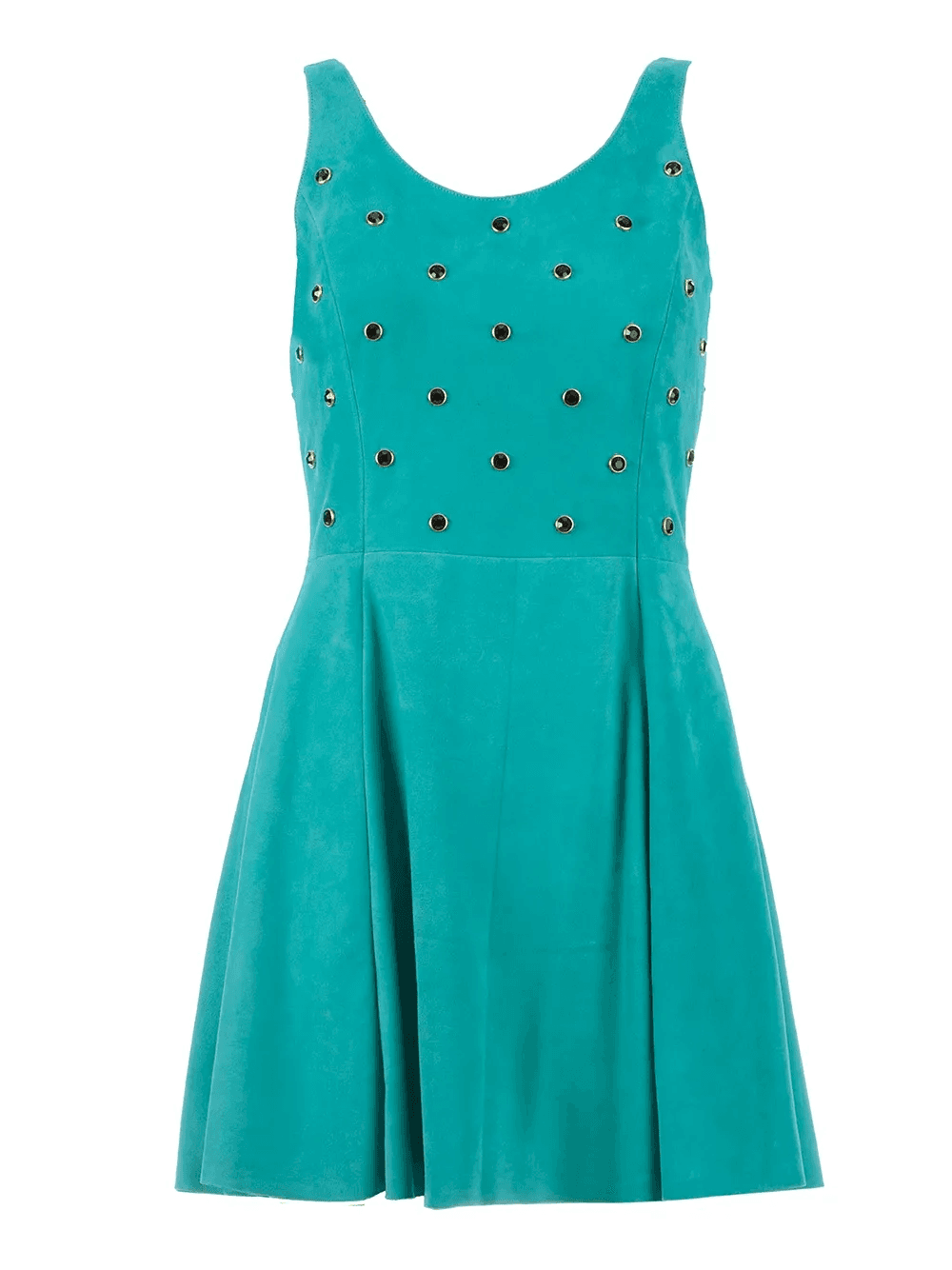 Embellished leather dress - Image 1