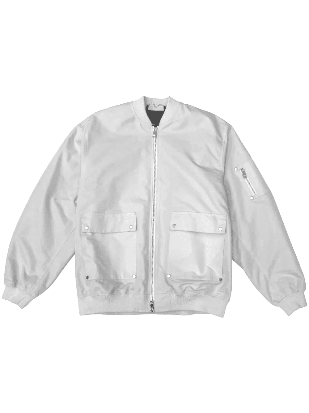 logo-print cotton bomber jacket - Image 1