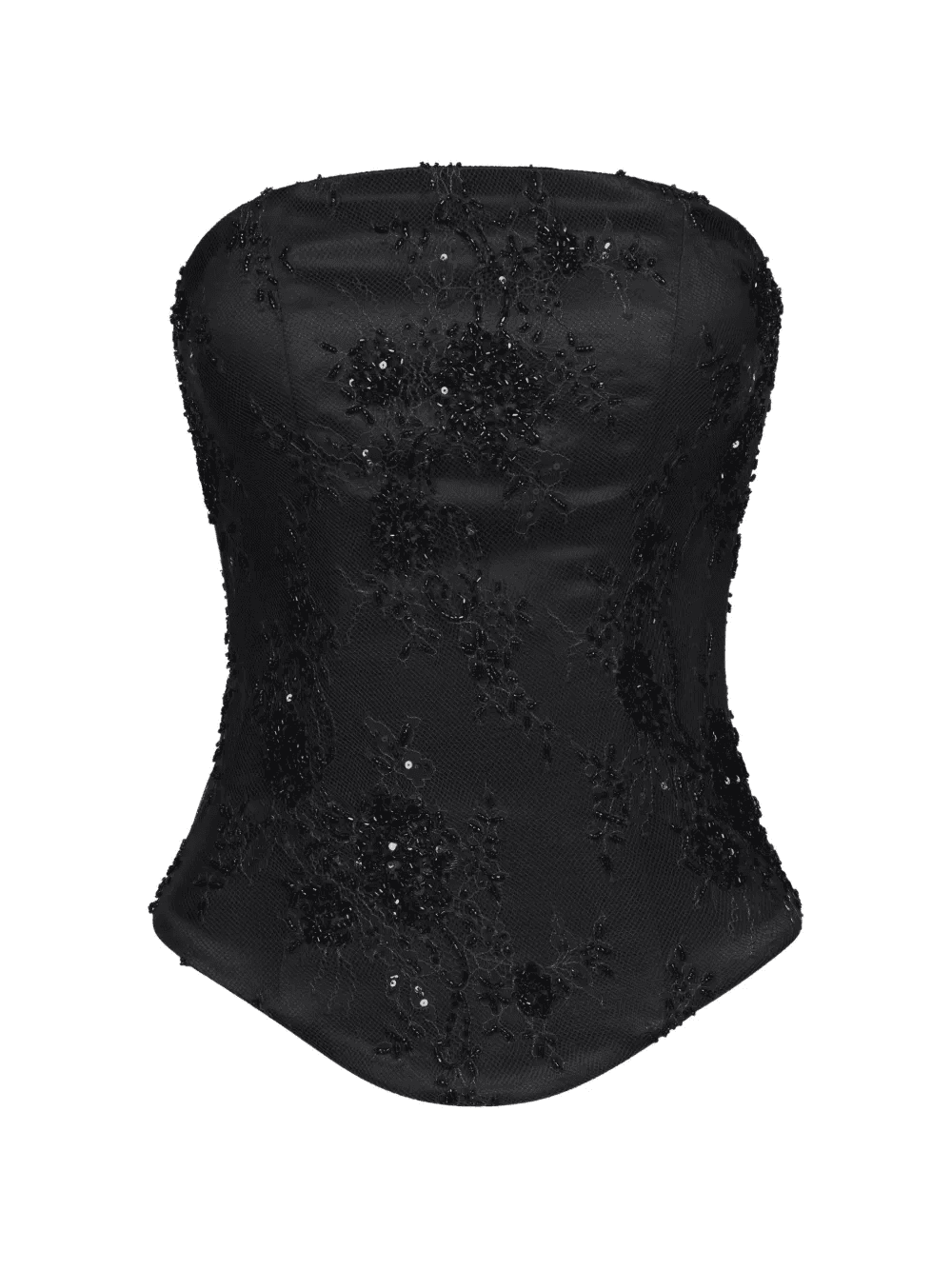 embellished silk corset - Image 1