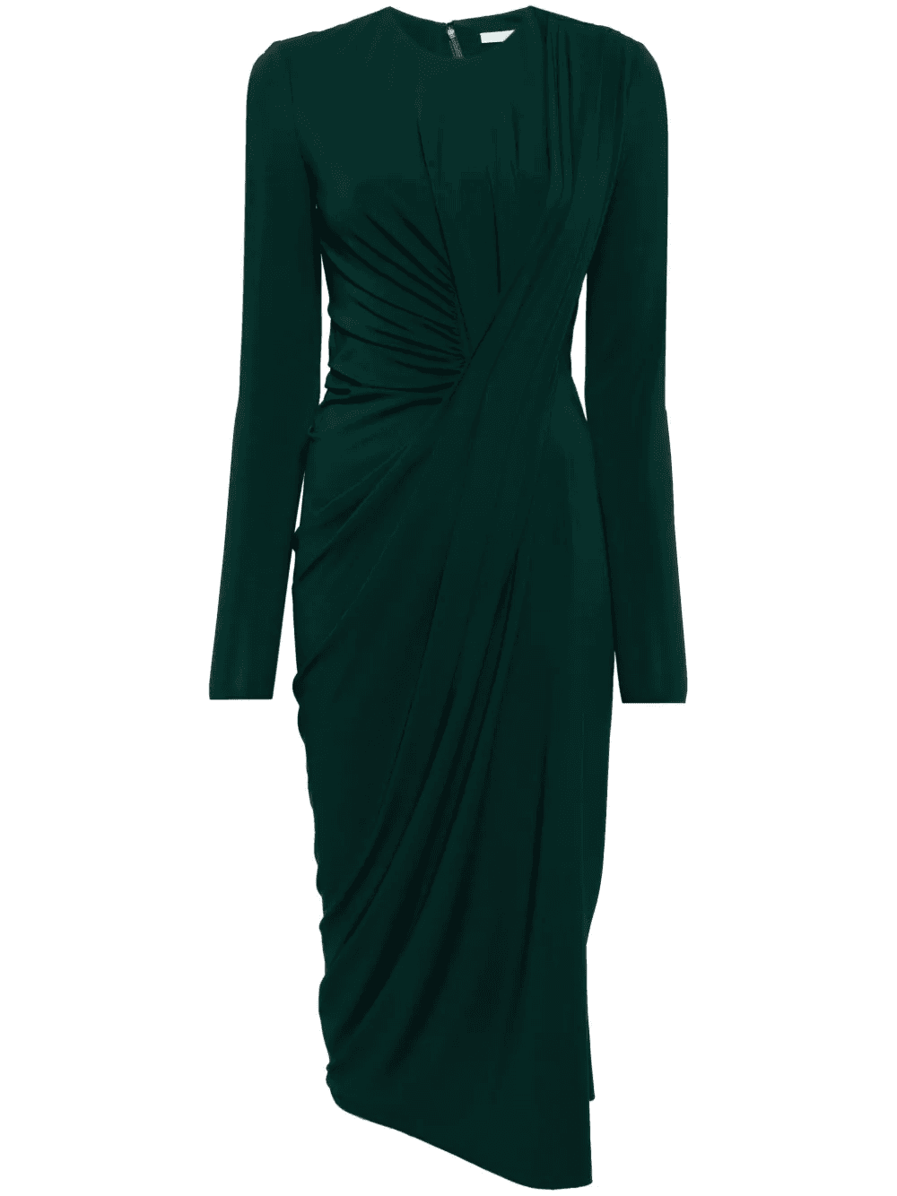 draped midi dress - Image 1
