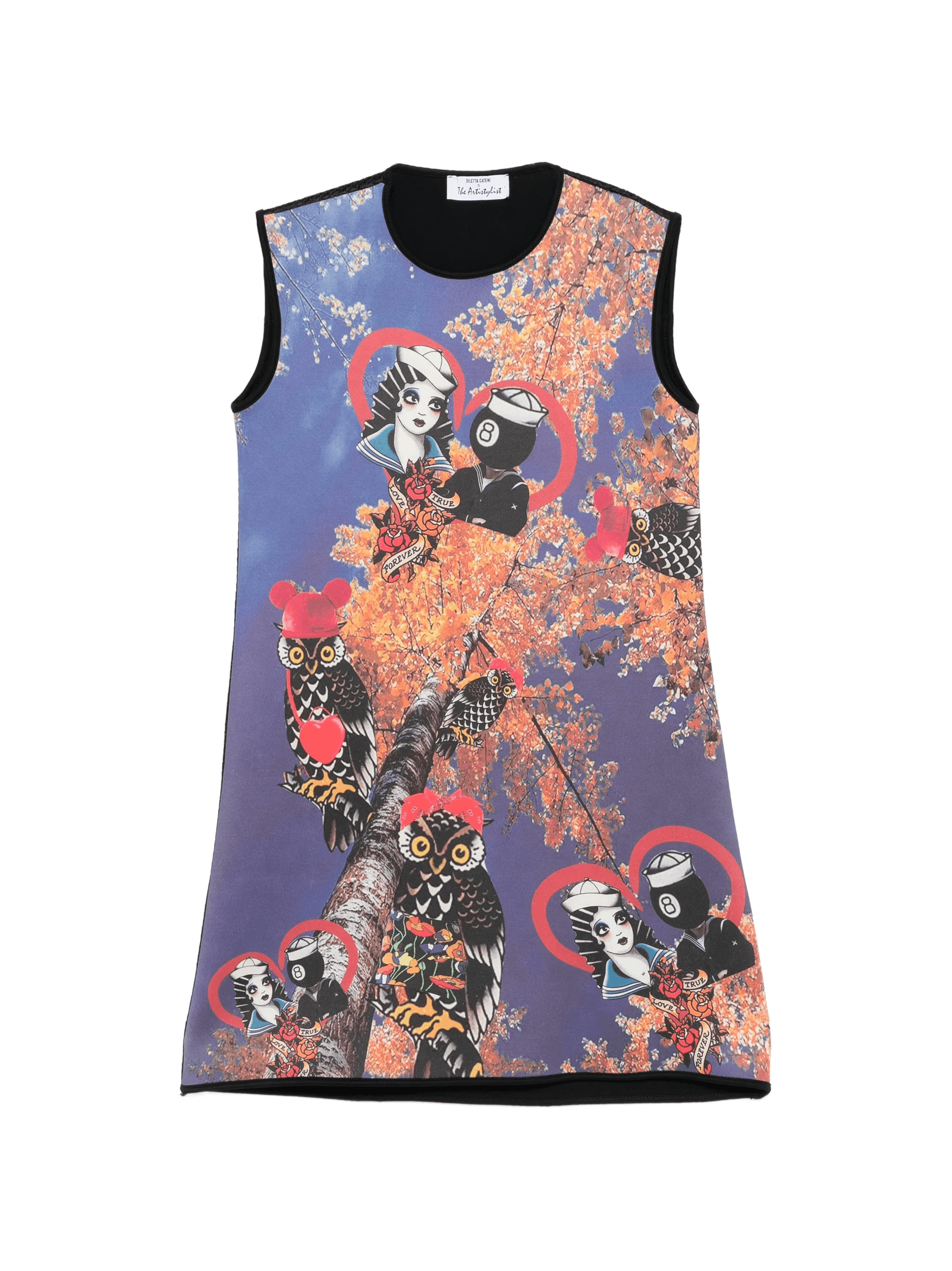 Autumn printed mini dress - Image 1
