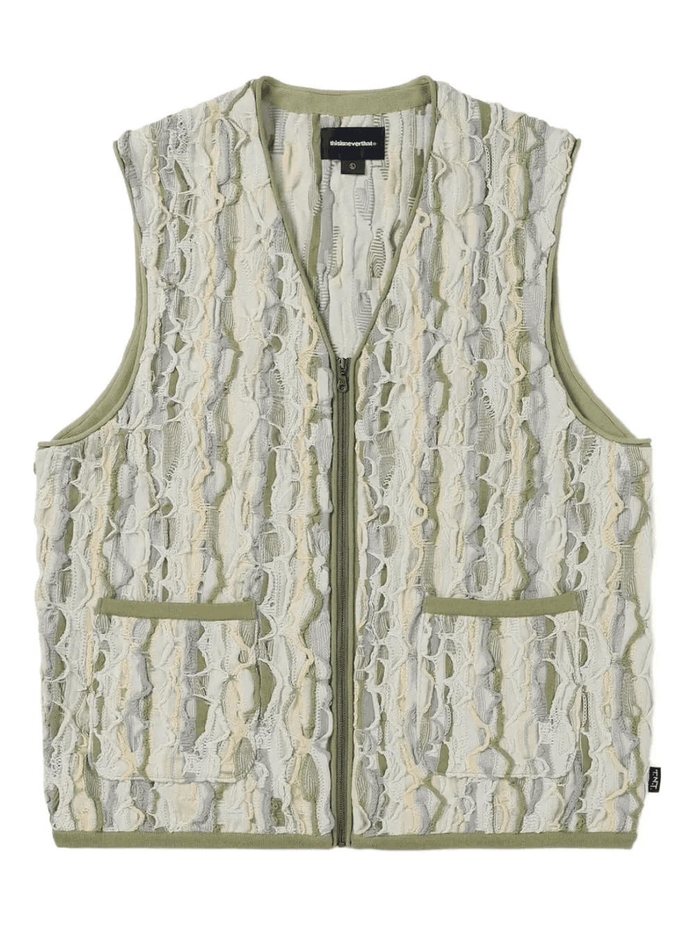 abstract-print gilet - Image 1