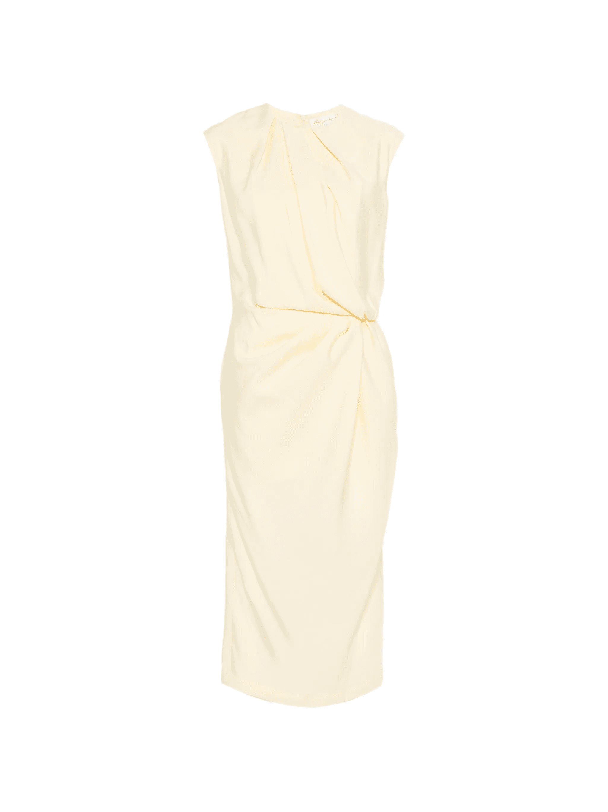 draped-design midi dress - Image 1