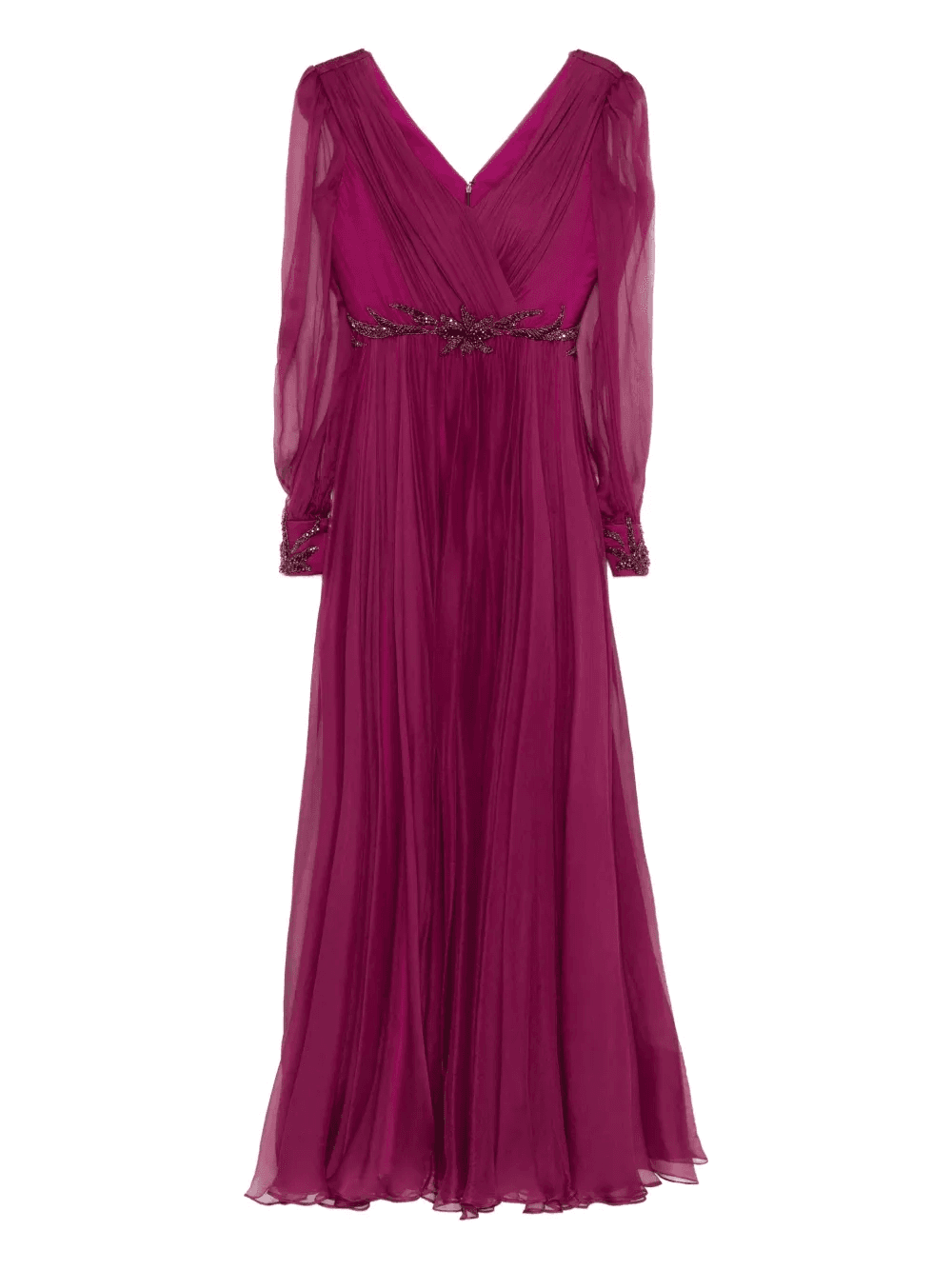 Michaela embellished pleated dress - Image 1