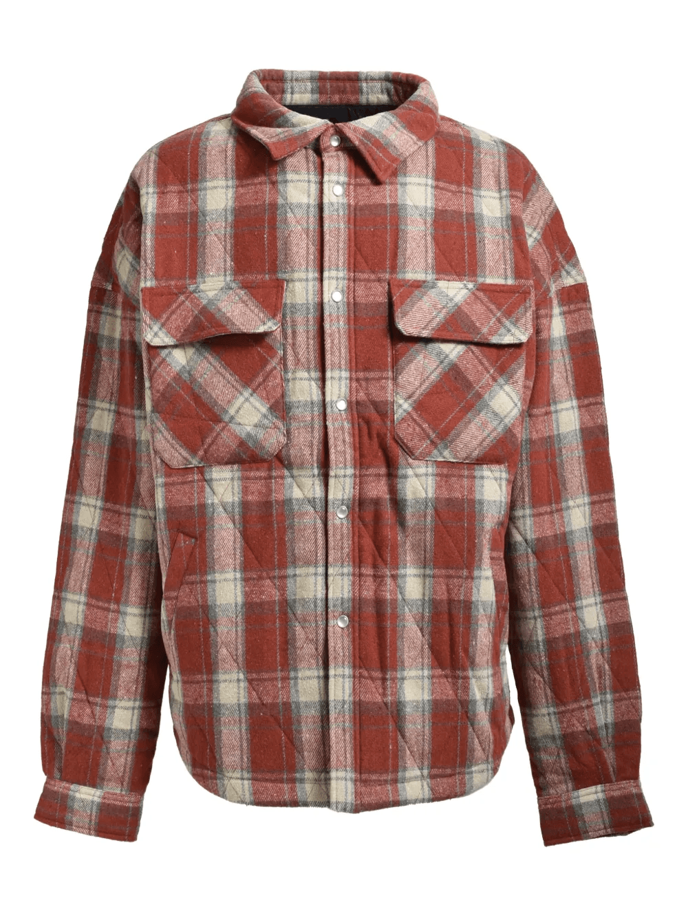 checked-pattern shirt - Image 1