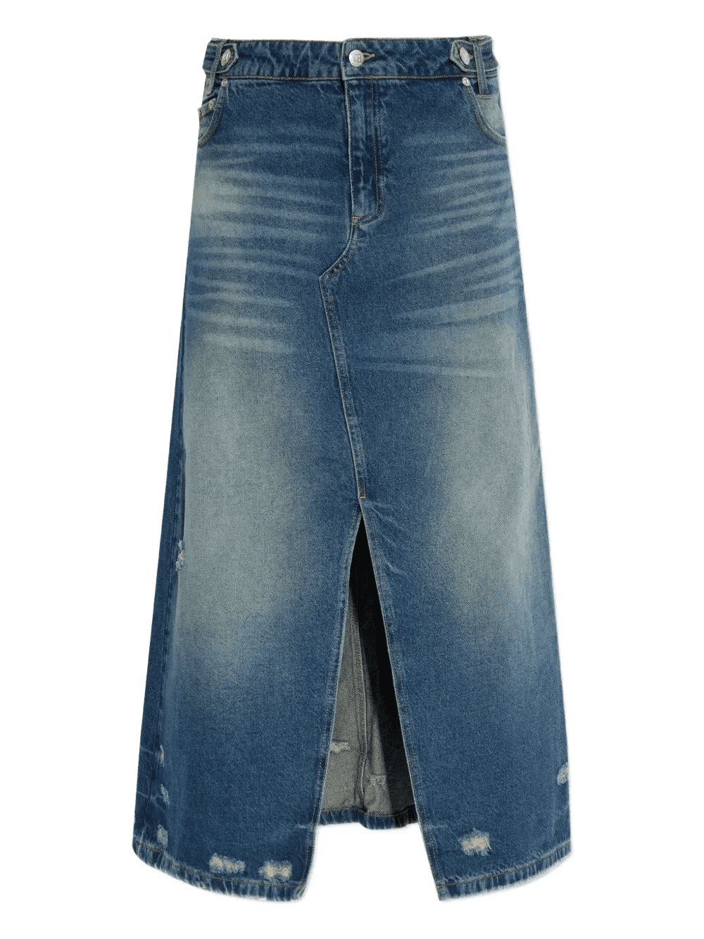 distressed denim skirt - Image 1