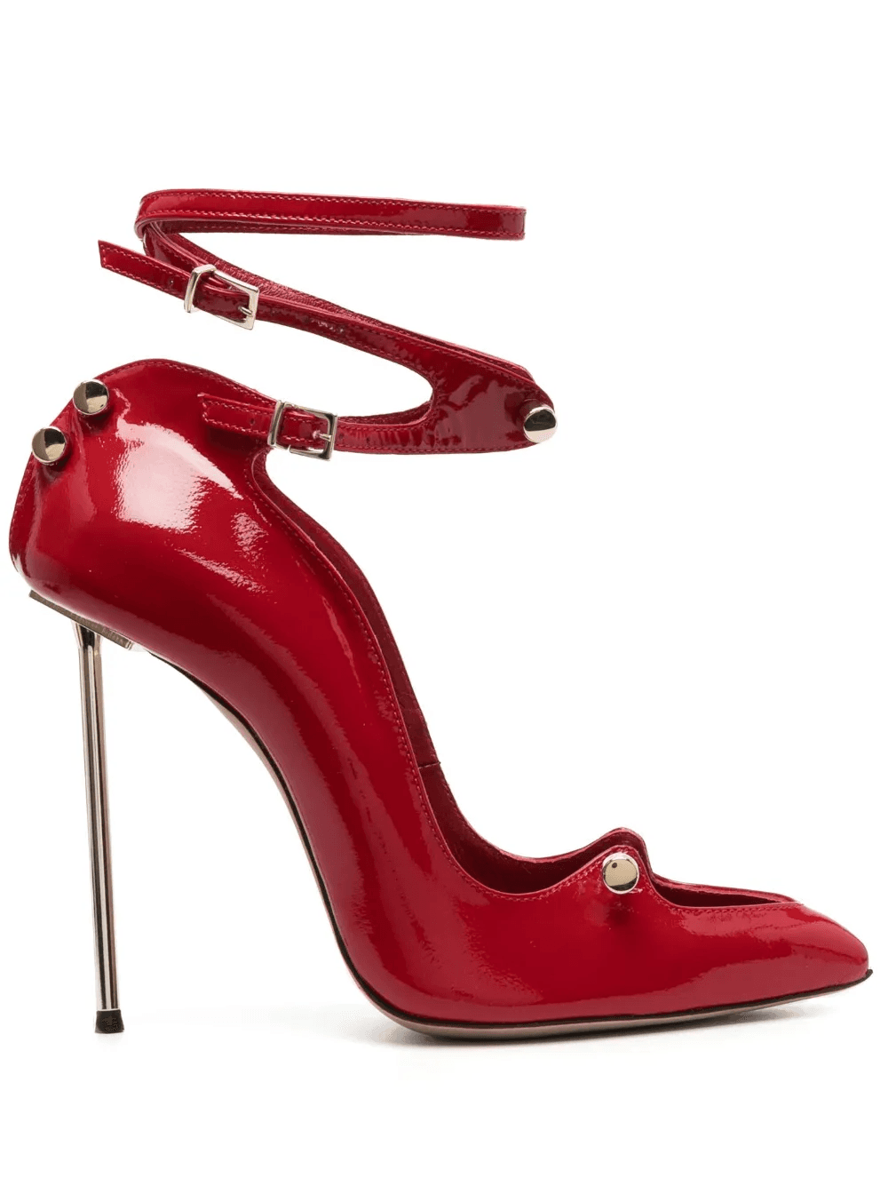 120mm high-shine bar-pin pumps - Image 1