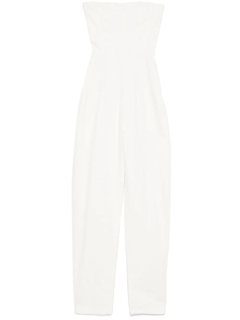 strapless denim jumpsuit - Image 1