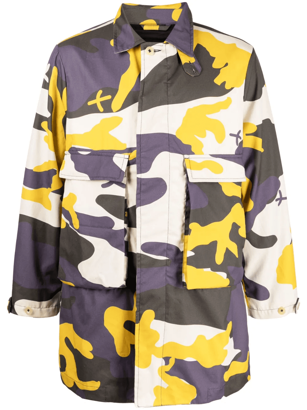camouflage-pattern cotton cargo jacket - Image 1
