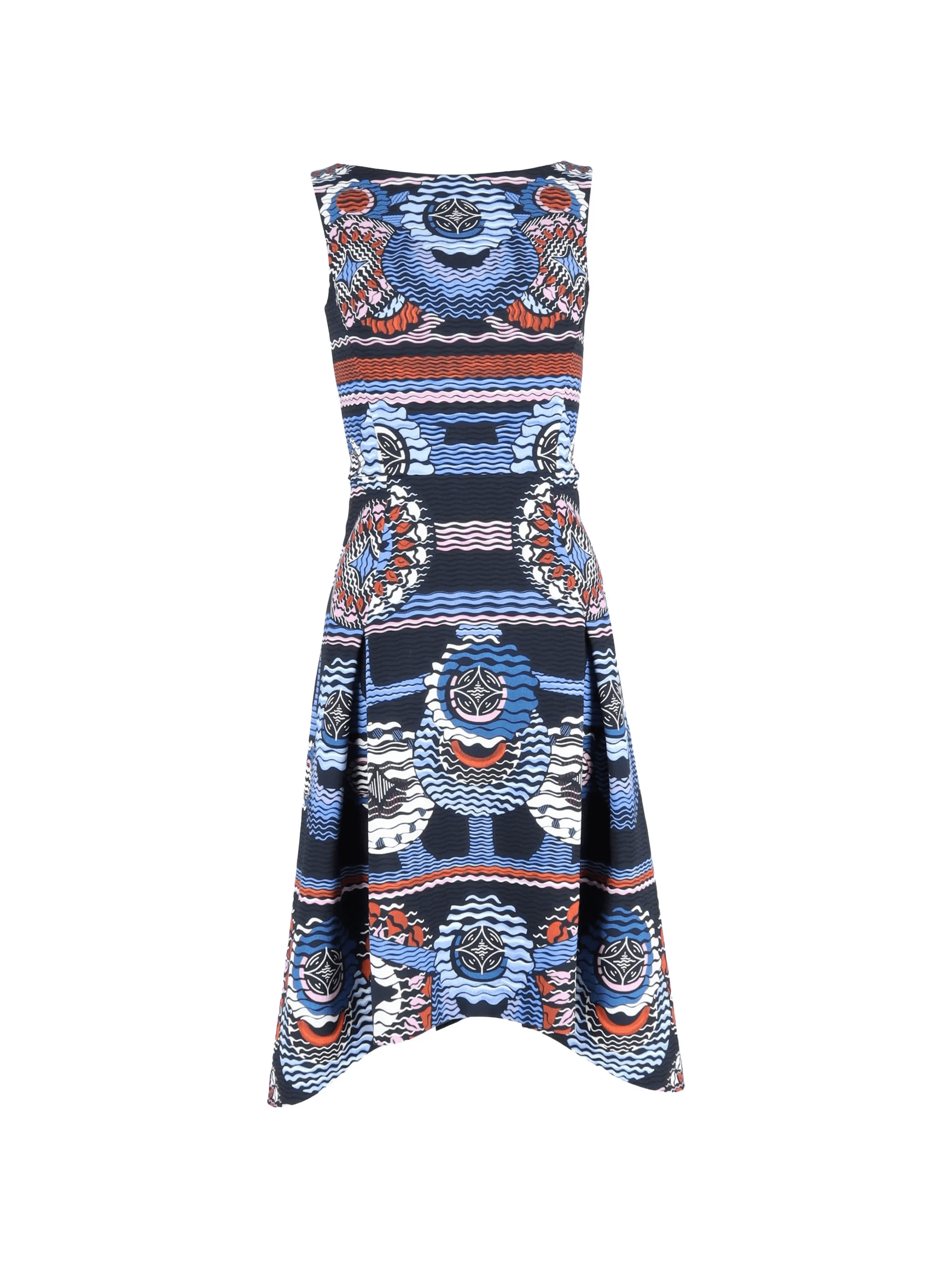printed flared midi dress - Image 1