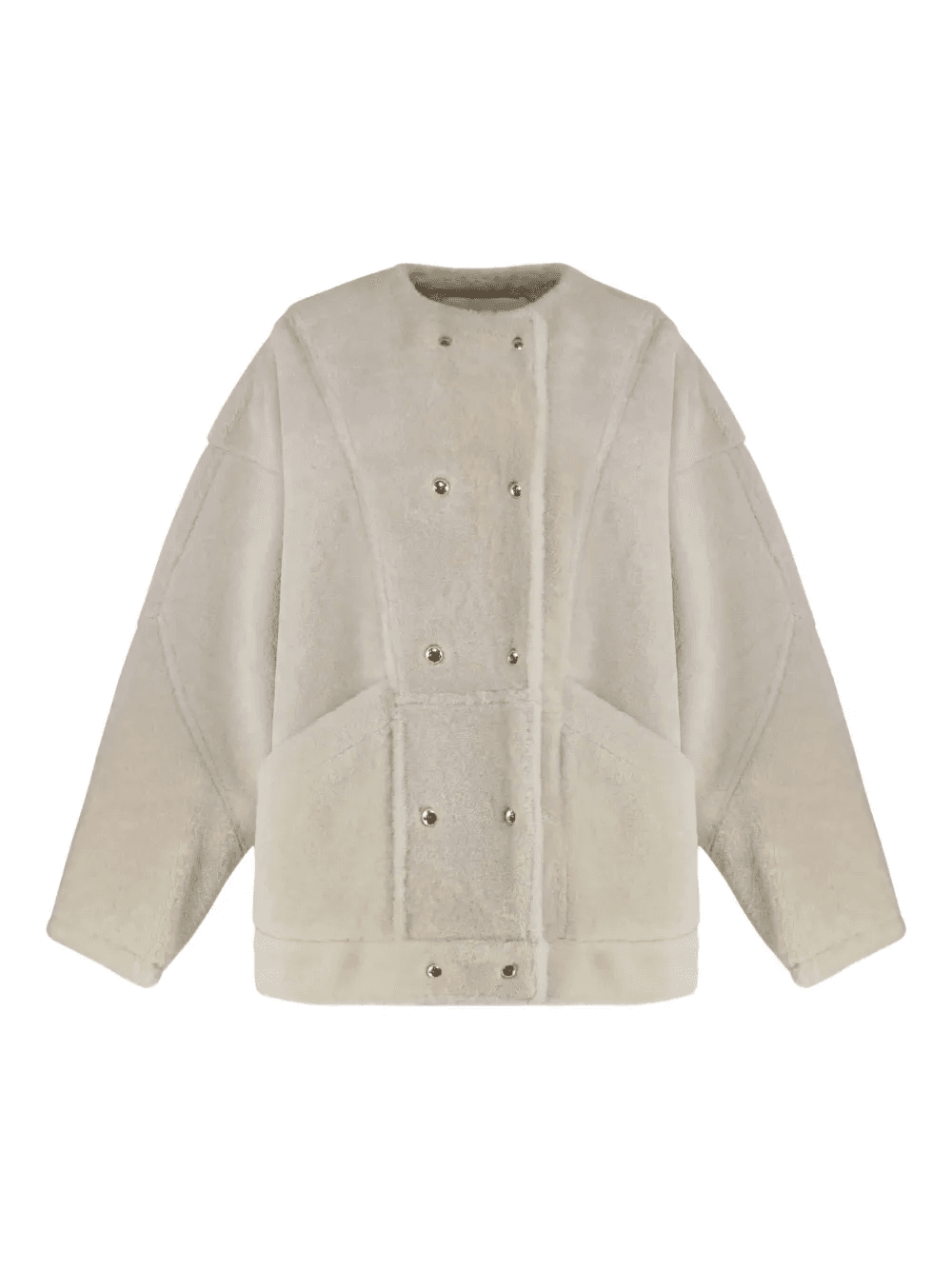 buttoned sheepskin jacket - Image 1