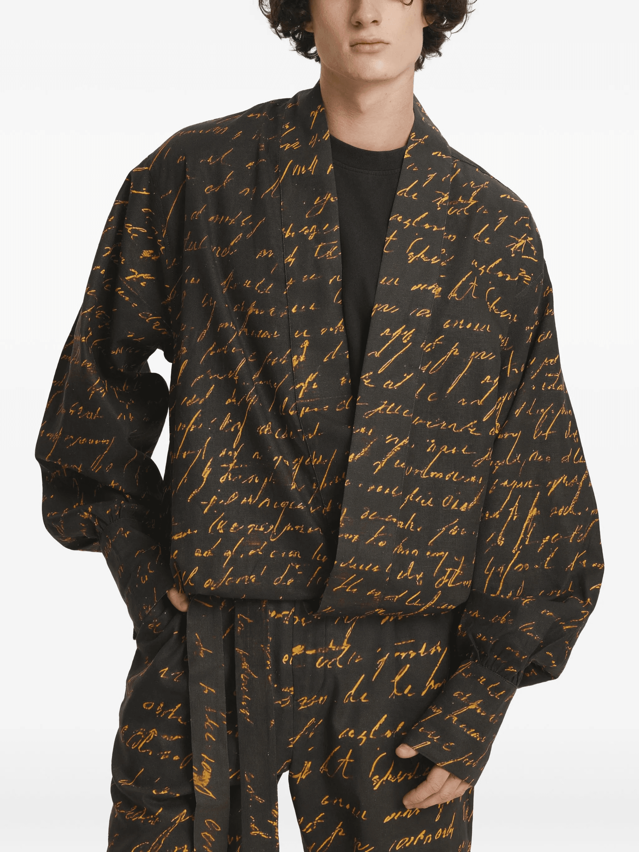 Writings balloon-sleeve jacket - Image 1