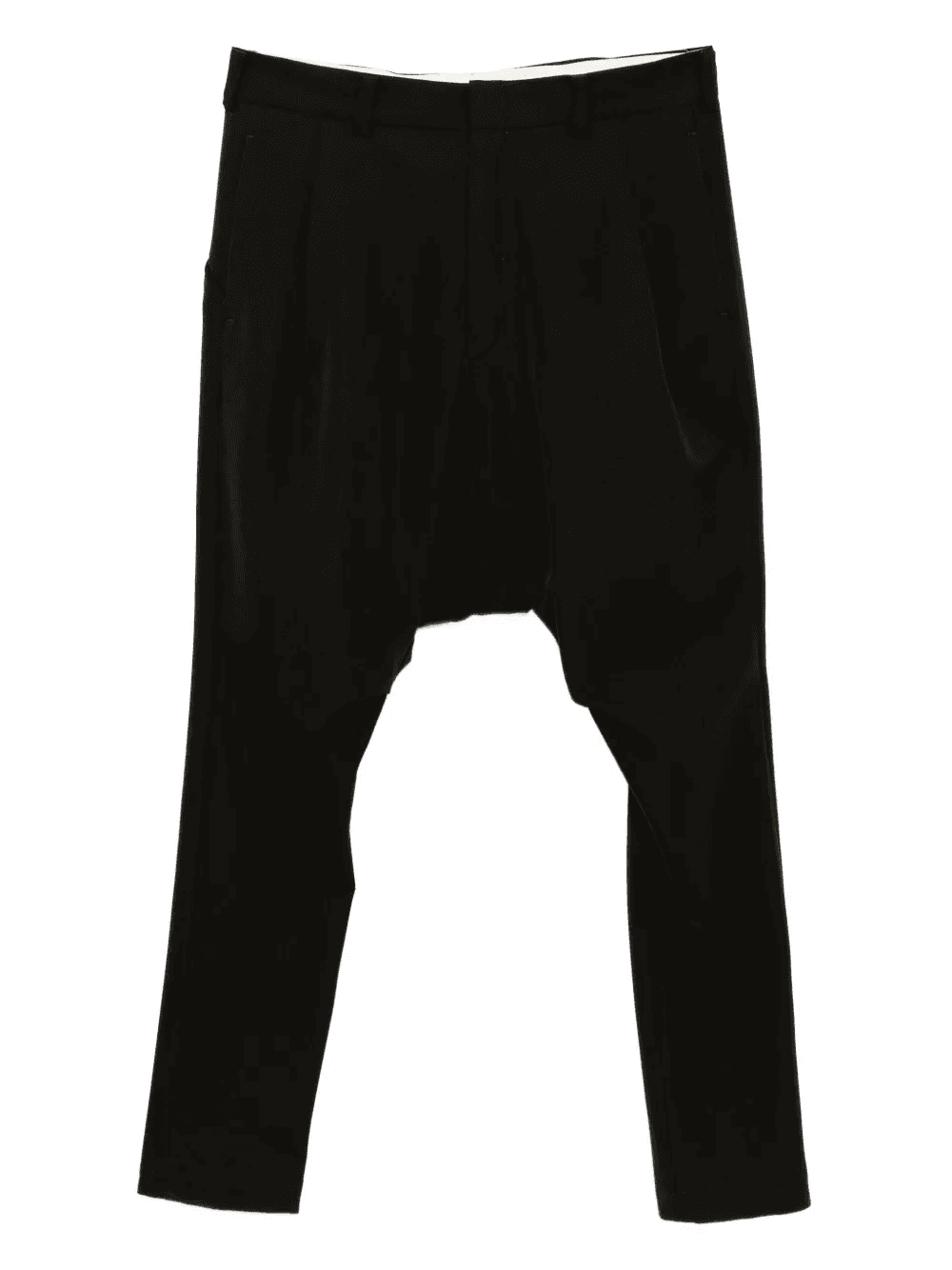drop-crotch wool trousers - Image 1