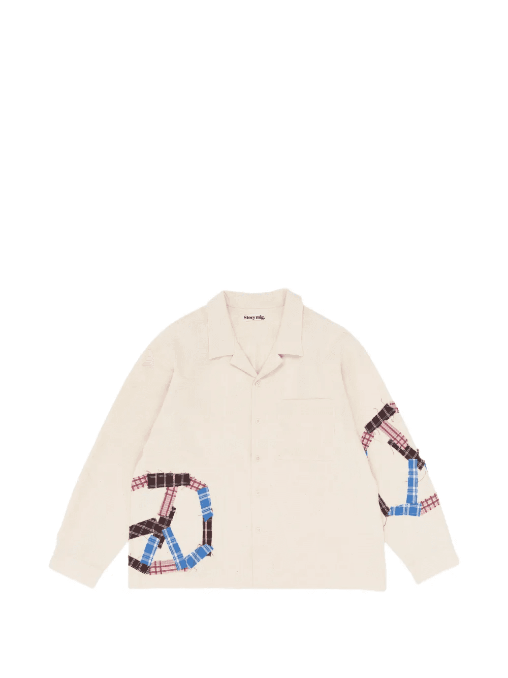 Greetings patchwork long-sleeve shirt - Image 1