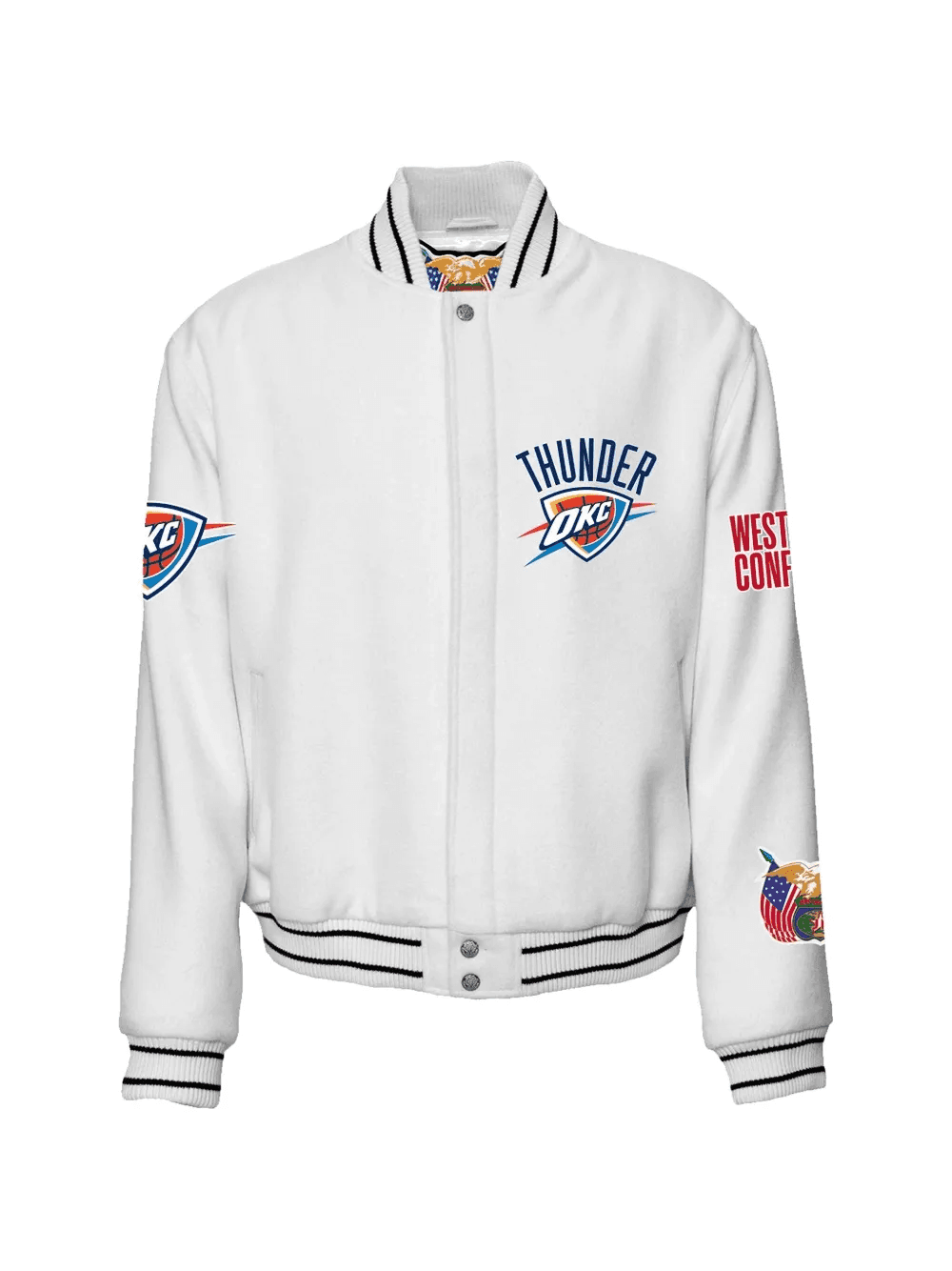Oklahoma City Thunder varsity jacket - Image 1