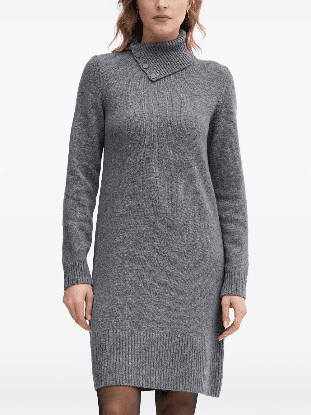 grey midi dress - Image 1
